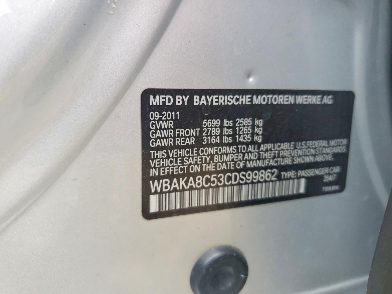 2012 Bmw Alpina B7 Silver vin: WBAKA8C53CDS99862