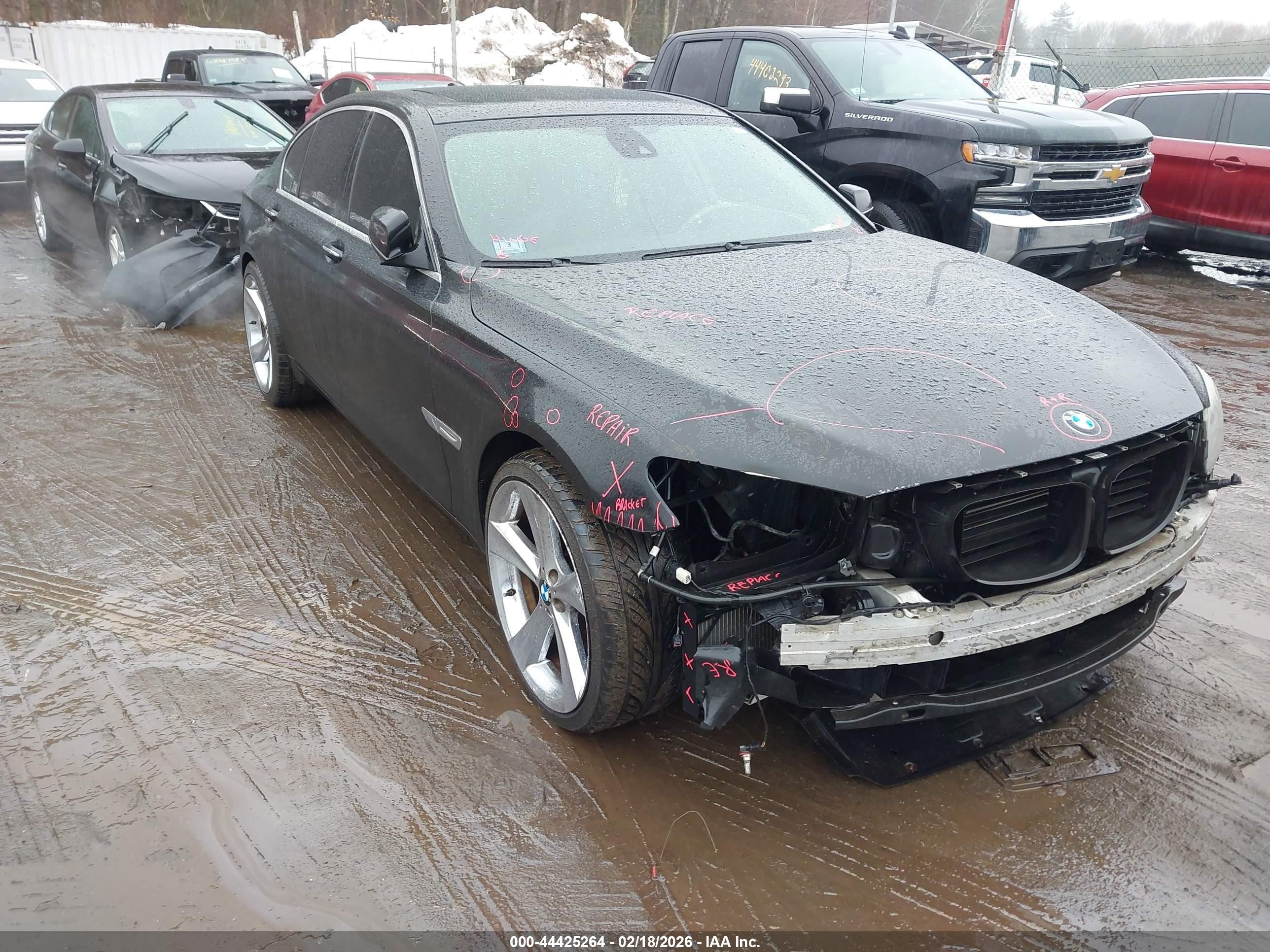 2010 Bmw 750i   Gray vin: WBAKA8C56ACY35755
