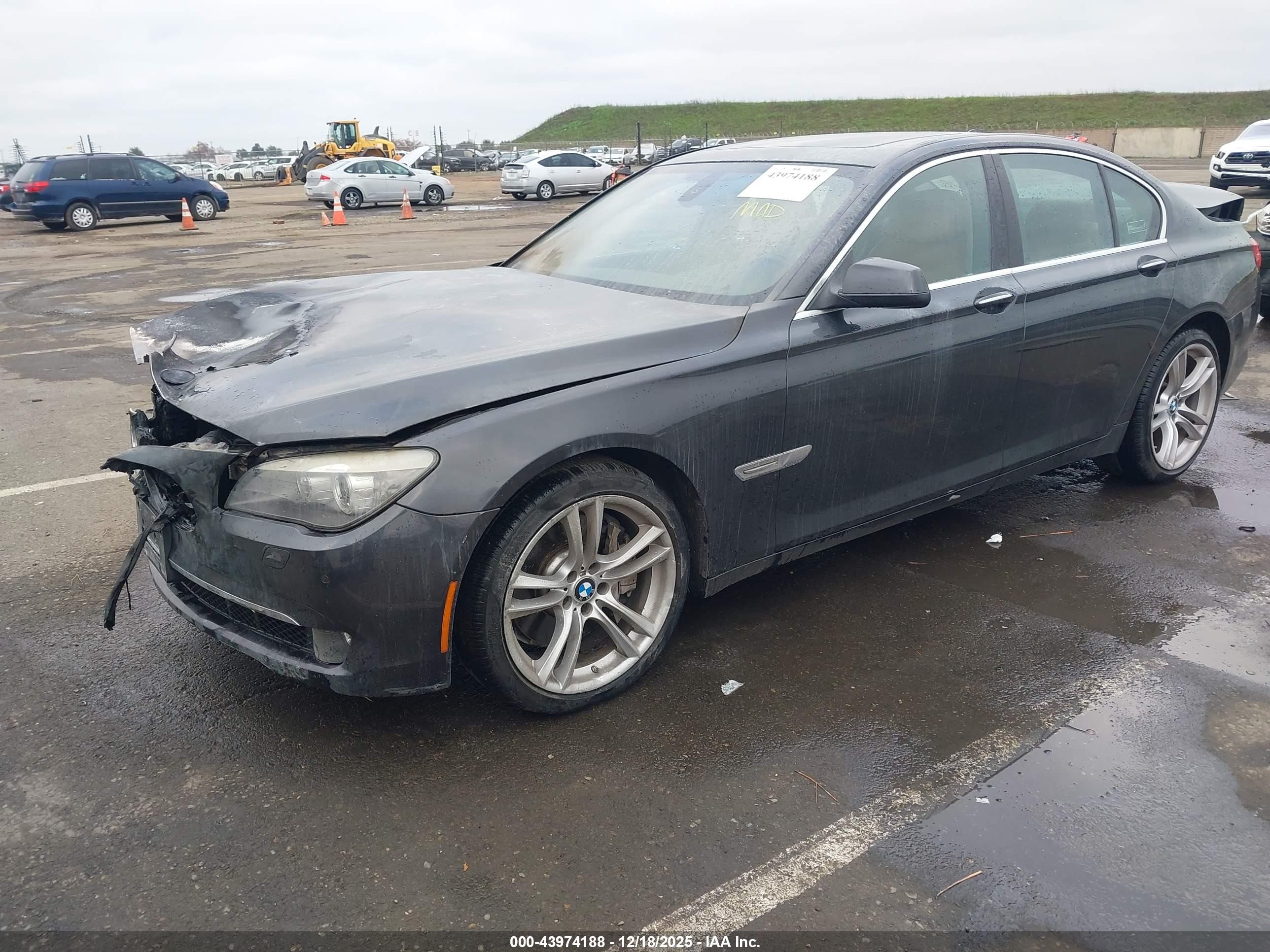 2011 Bmw 750i   Gray vin: WBAKA8C57BCY37094