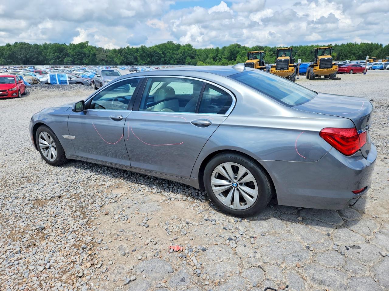 2011 Bmw 740 Li Серый vin: WBAKB4C54BC574889
