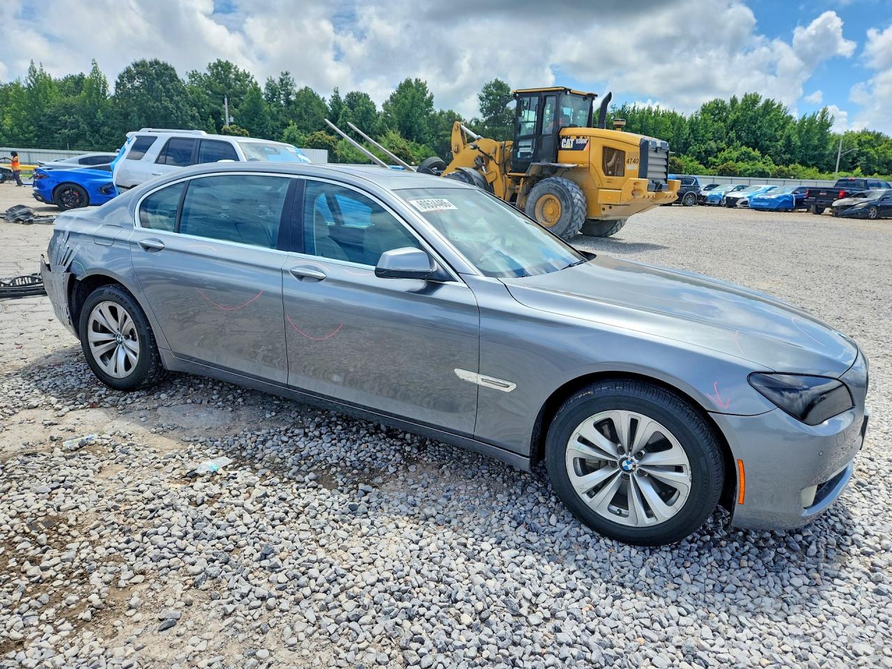 2011 Bmw 740 Li Серый vin: WBAKB4C54BC574889