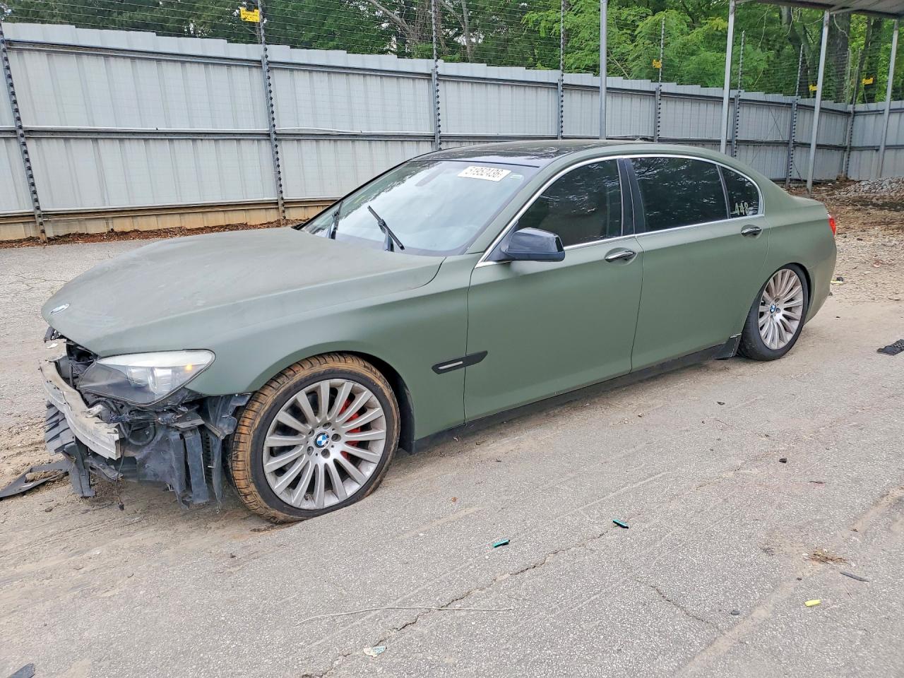 2012 Bmw 740 Li Green vin: WBAKB4C55CC576300