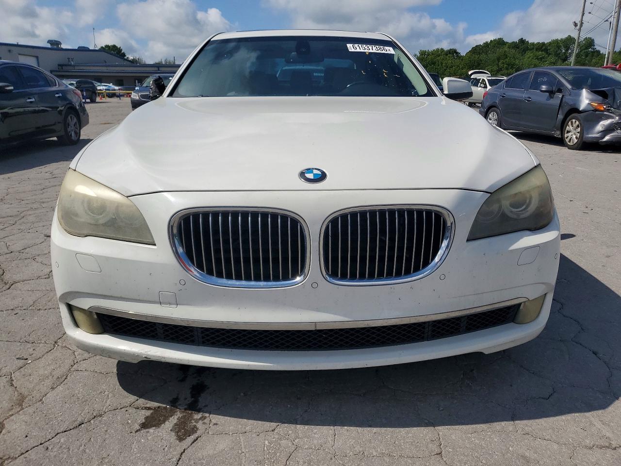 2012 Bmw 740 Li Белый vin: WBAKB4C56CC576533