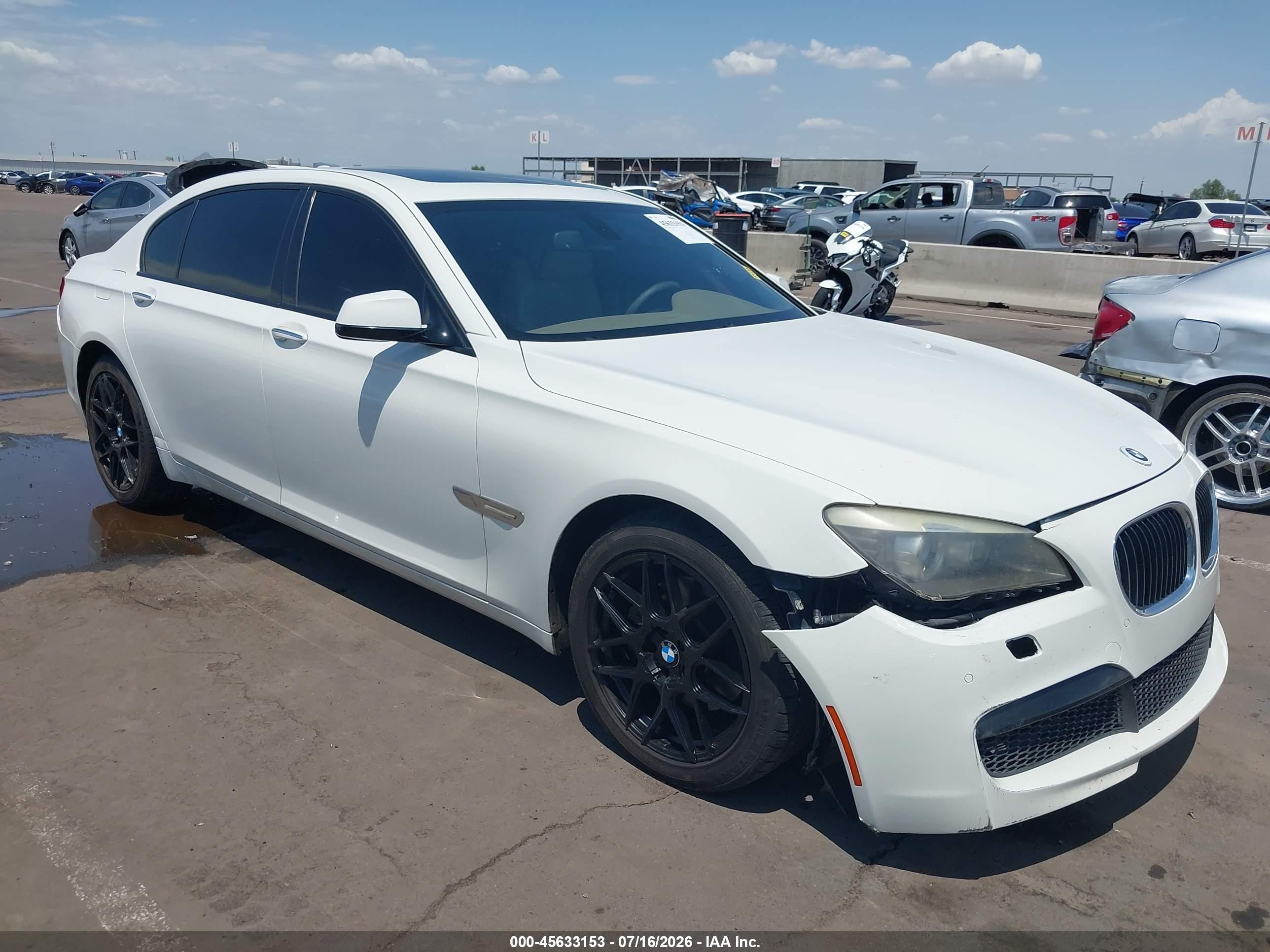 2011 Bmw 740li   White vin: WBAKB4C59BC392962