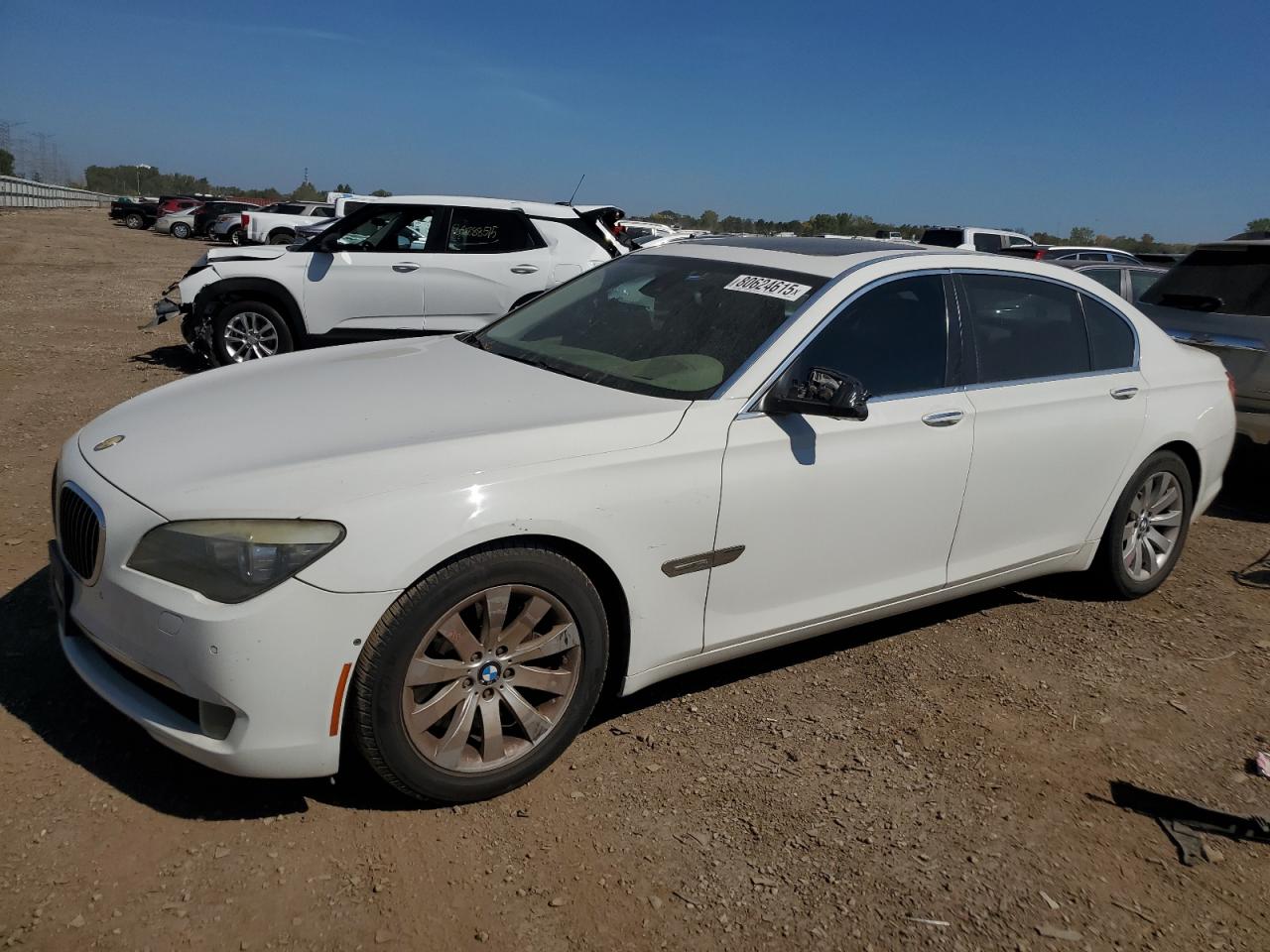 2009 Bmw 750 Li White vin: WBAKB83519CY57493