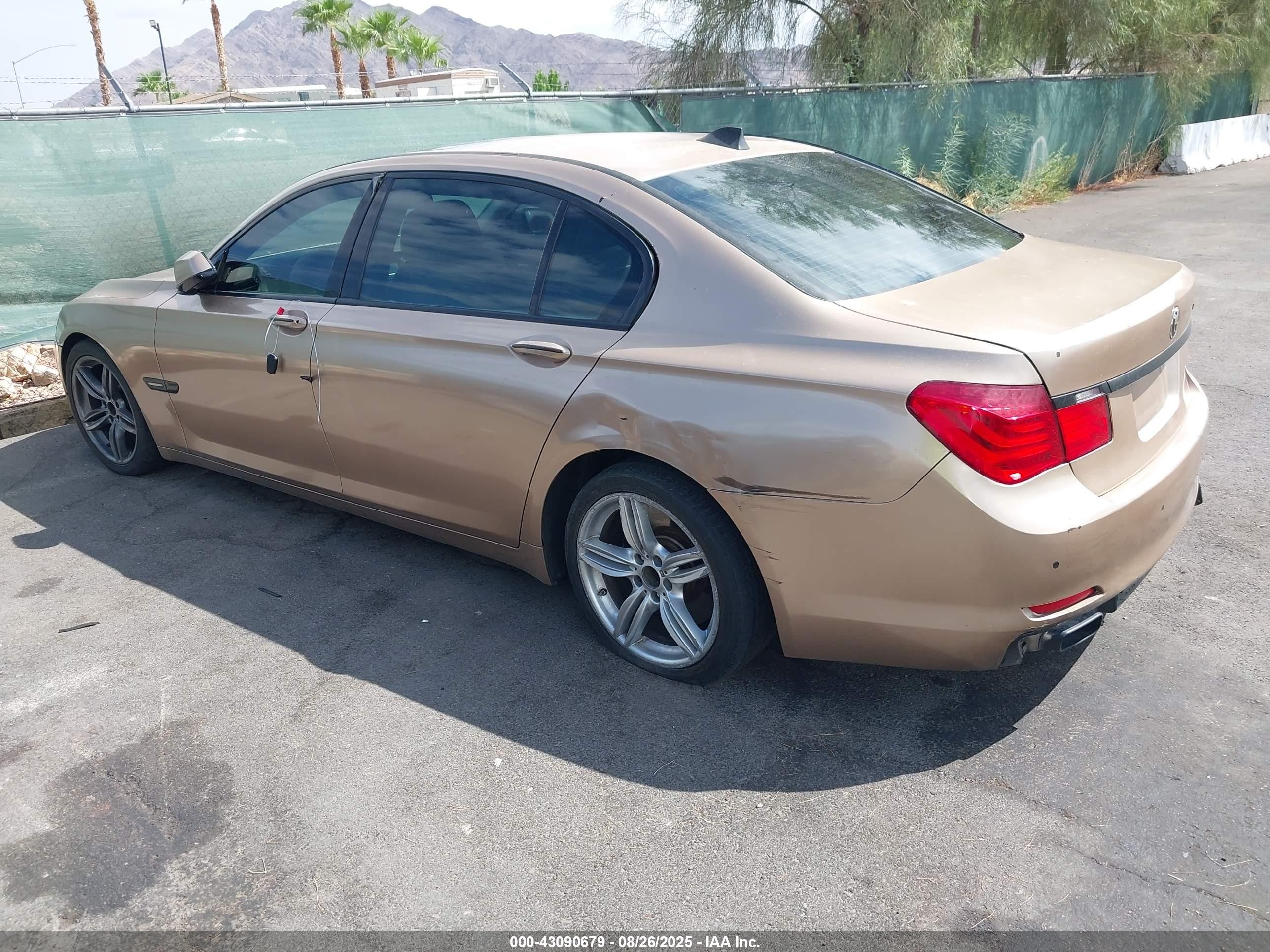 2009 Bmw 750li   Золотой vin: WBAKB83519CY60376