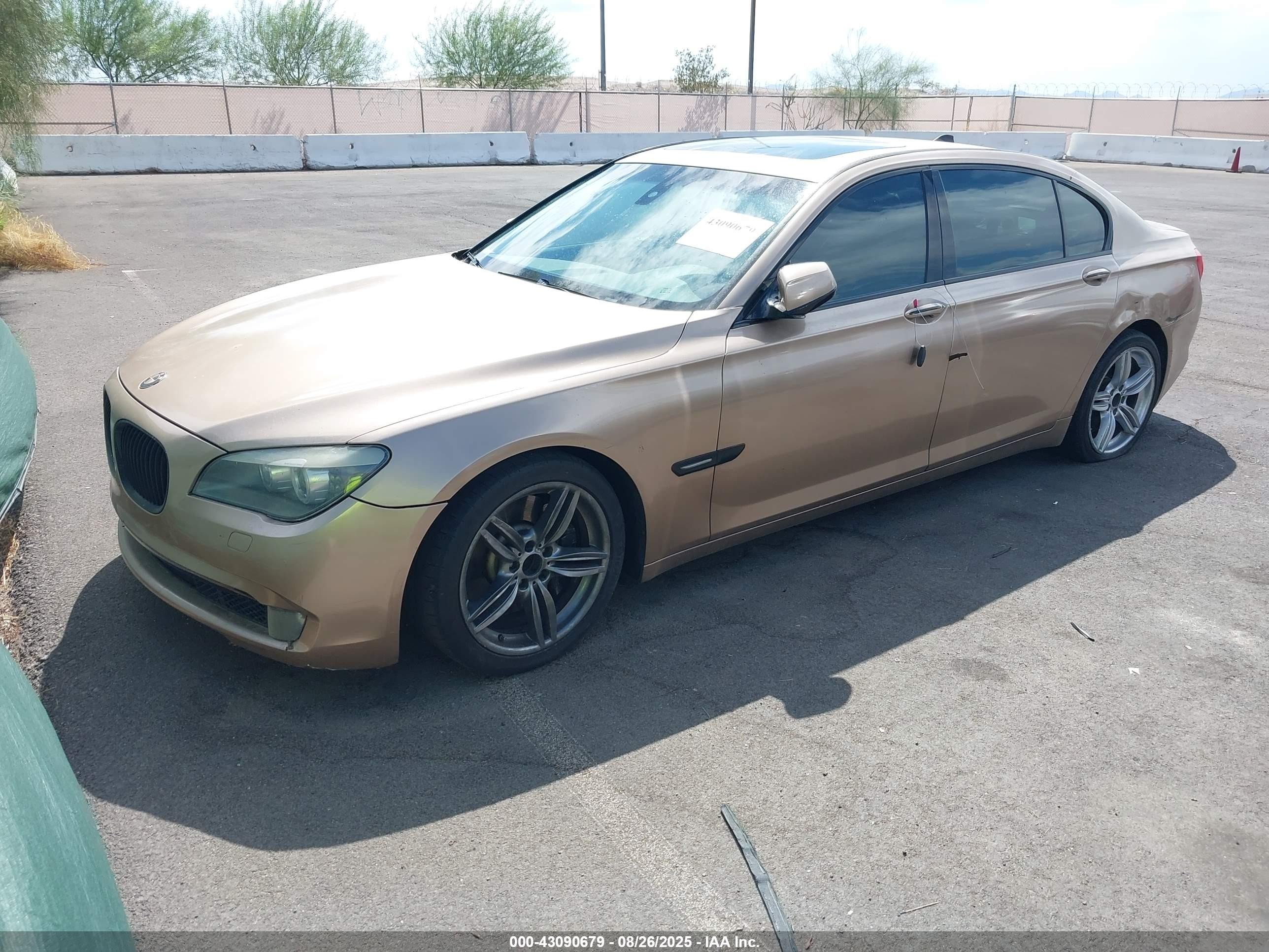 2009 Bmw 750li   Золотой vin: WBAKB83519CY60376