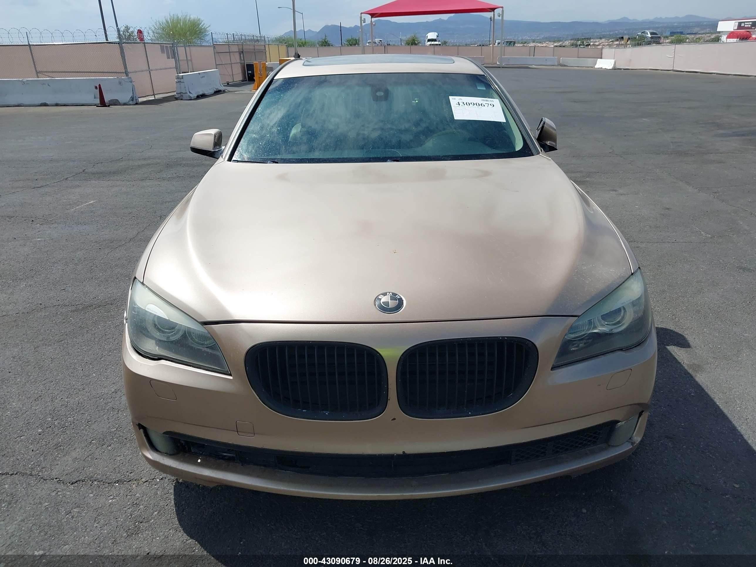 2009 Bmw 750li   Золотой vin: WBAKB83519CY60376