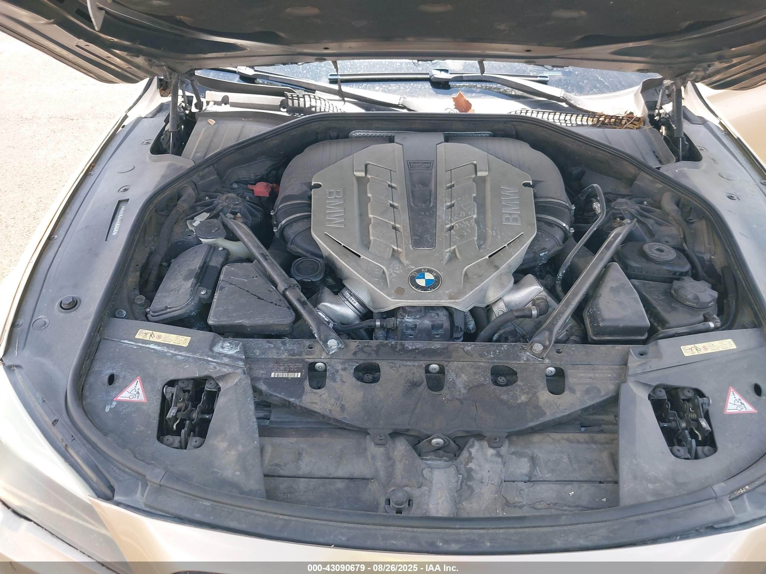 2009 Bmw 750li   Золотой vin: WBAKB83519CY60376