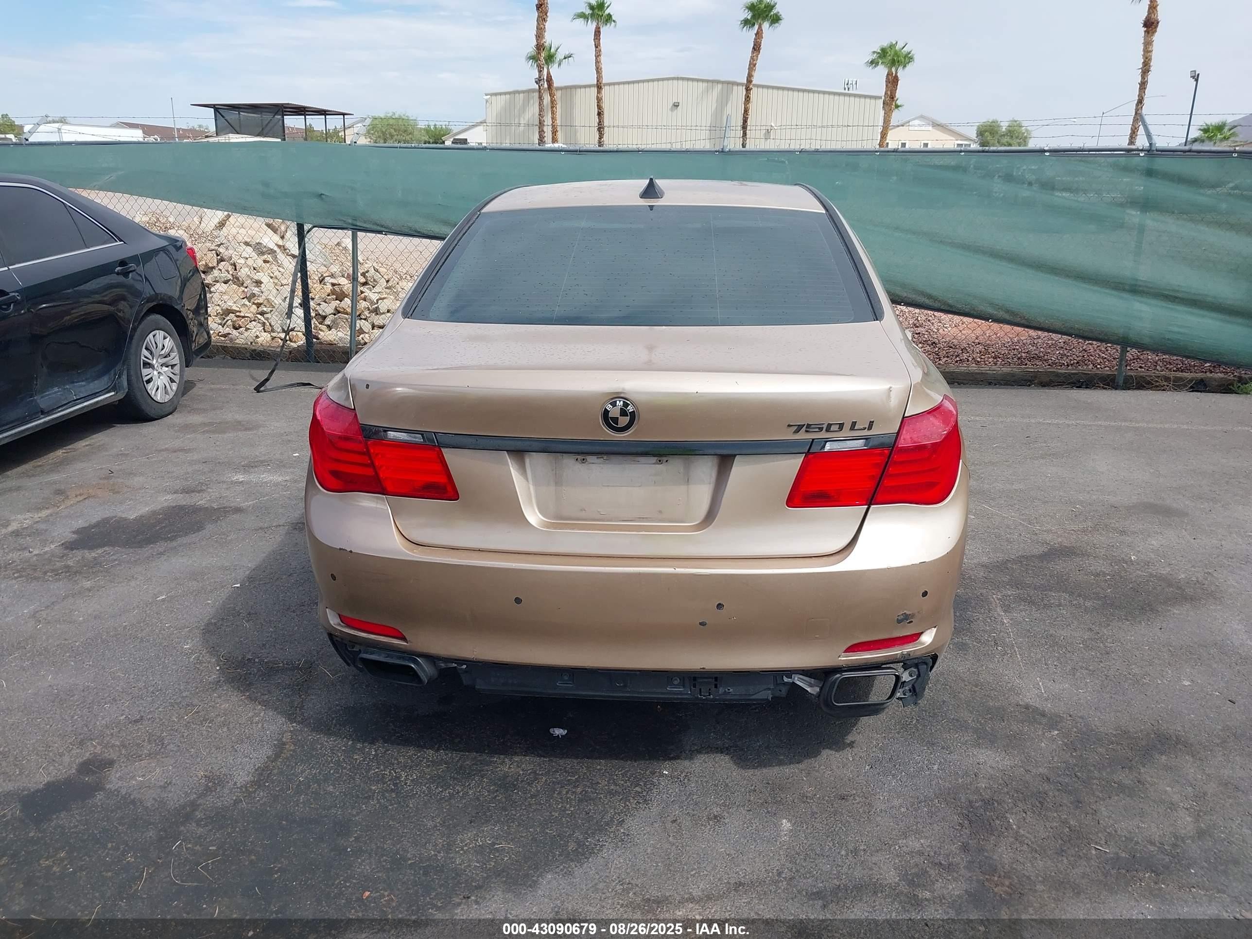 2009 Bmw 750li   Золотой vin: WBAKB83519CY60376