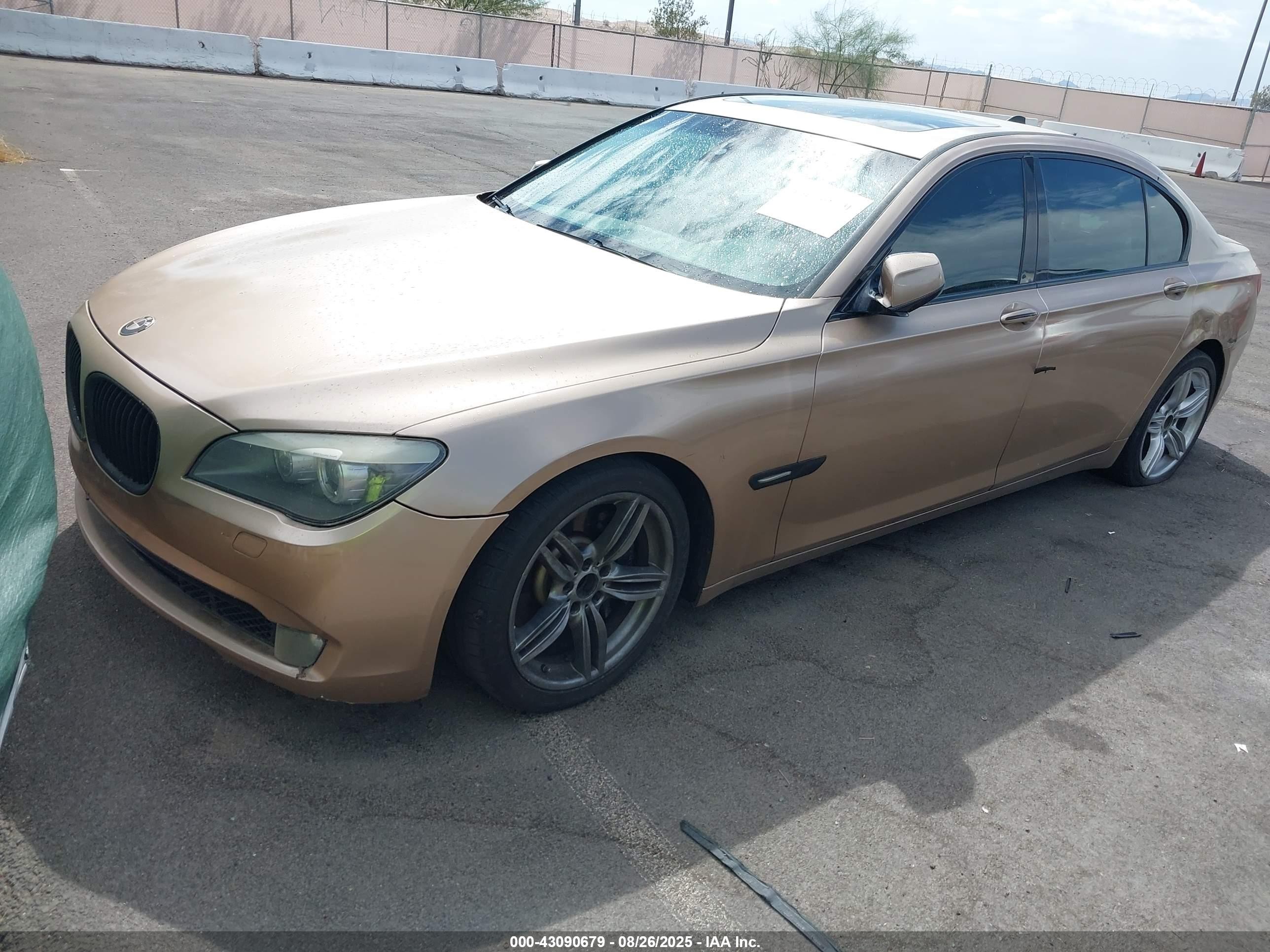 2009 Bmw 750li   Золотой vin: WBAKB83519CY60376
