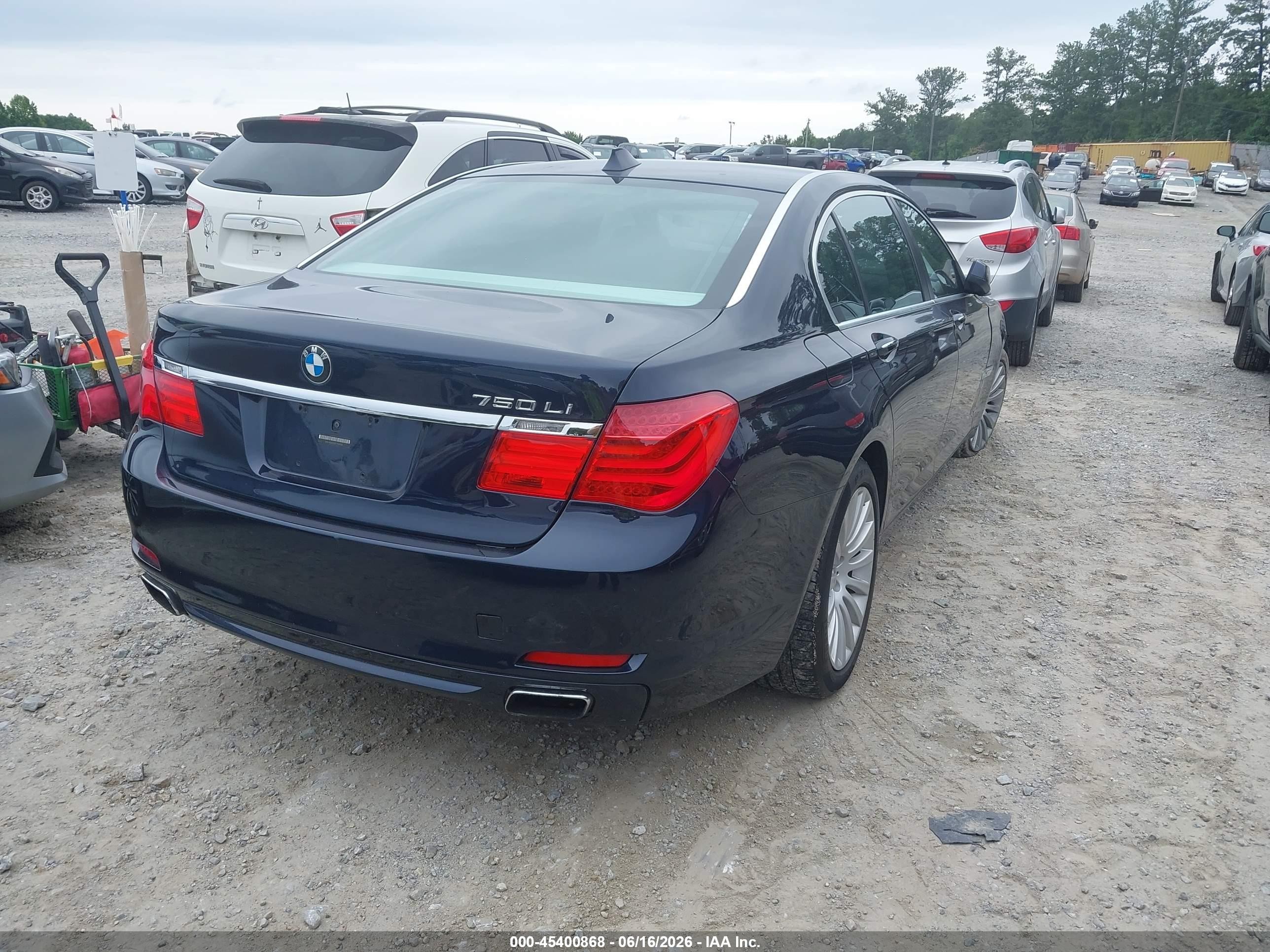2009 Bmw 750li   Dark Blue vin: WBAKB83529CY59026