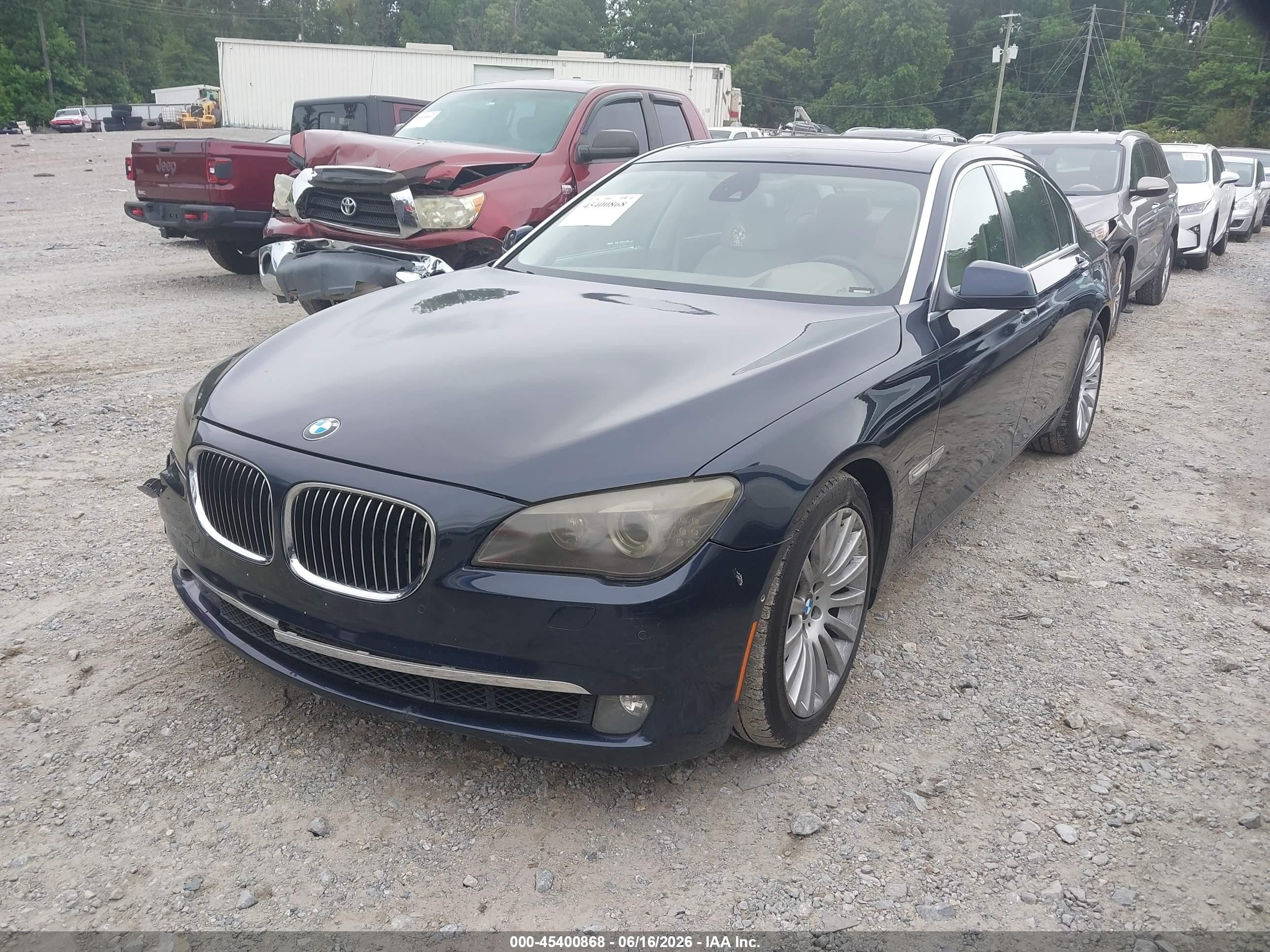 2009 Bmw 750li   Dark Blue vin: WBAKB83529CY59026