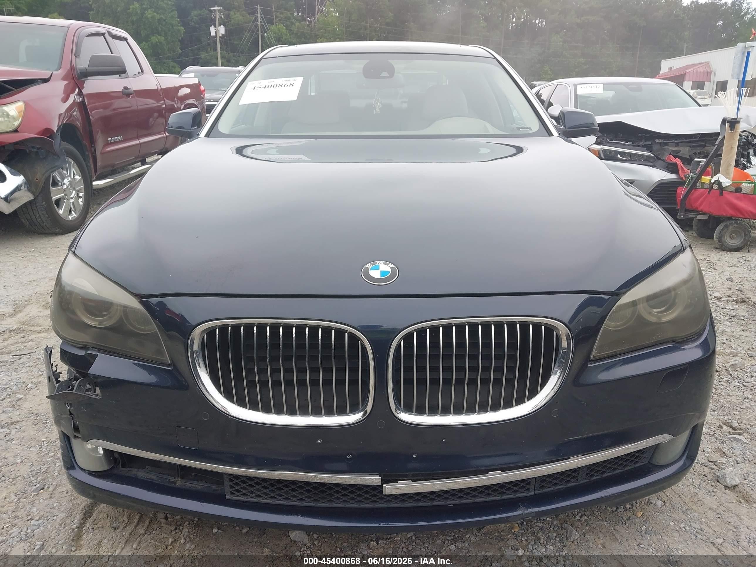 2009 Bmw 750li   Dark Blue vin: WBAKB83529CY59026