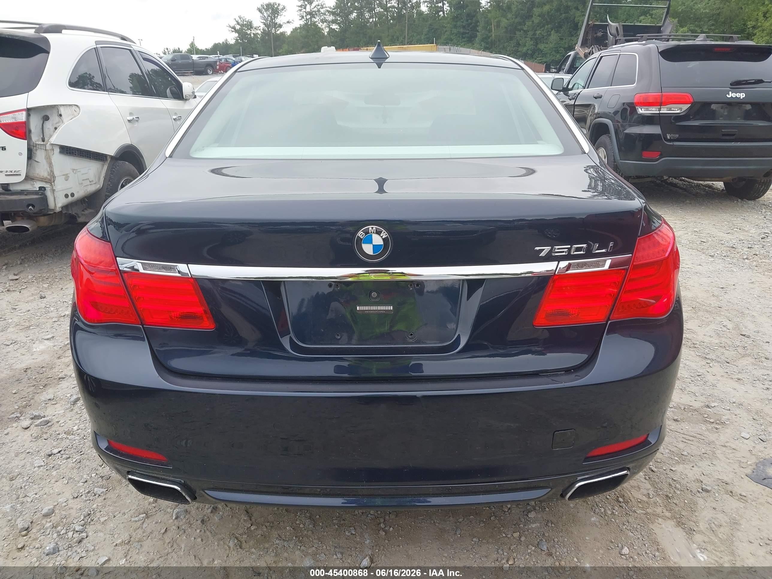 2009 Bmw 750li   Dark Blue vin: WBAKB83529CY59026