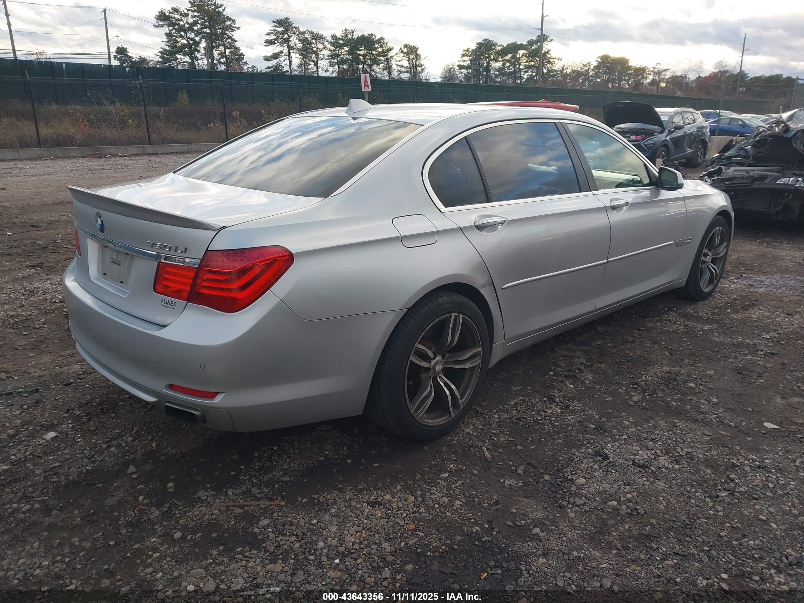 2009 Bmw 750li   Silver vin: WBAKB83539CY57429
