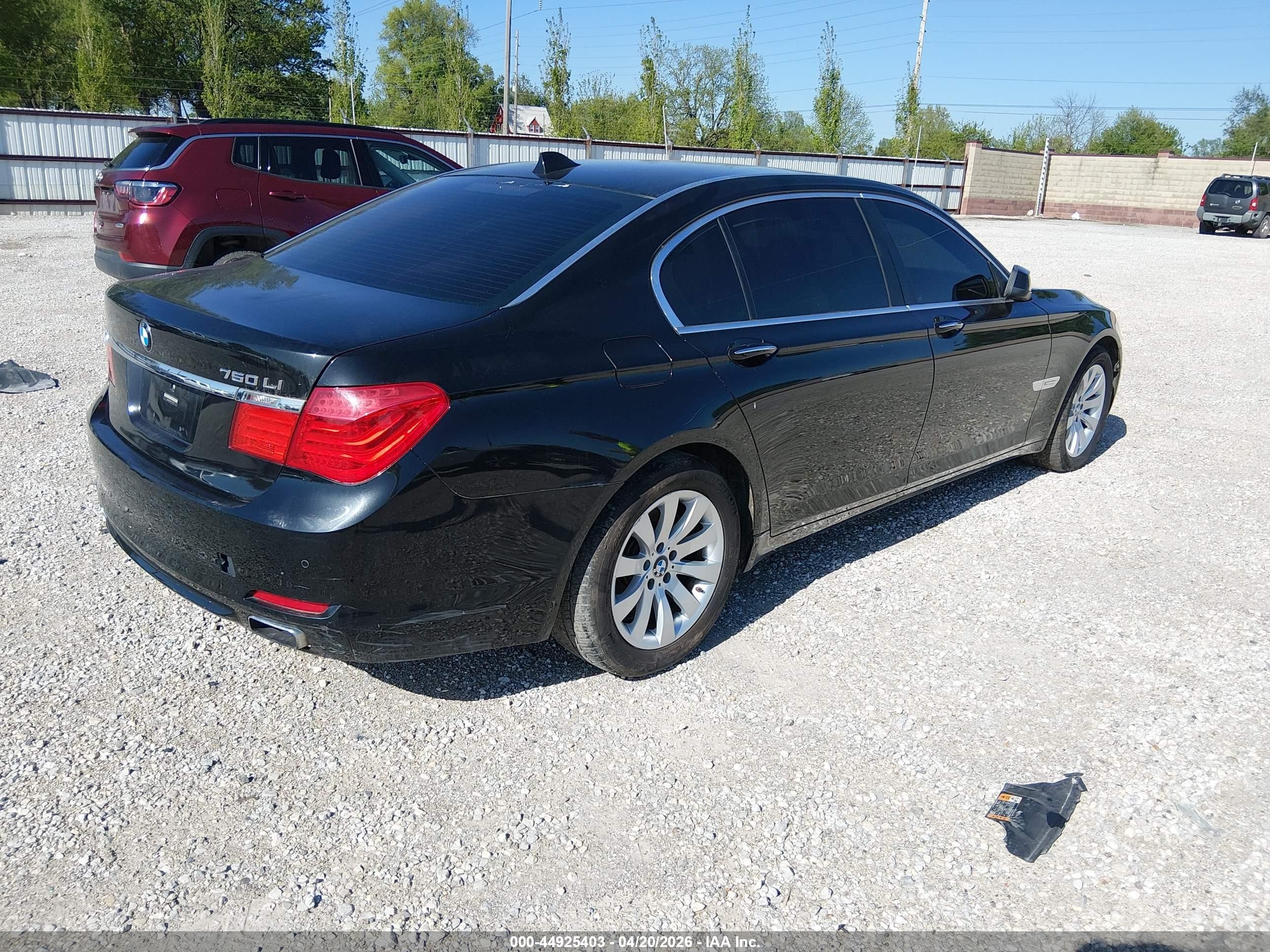 2009 Bmw 750li   Black vin: WBAKB83539CY57981
