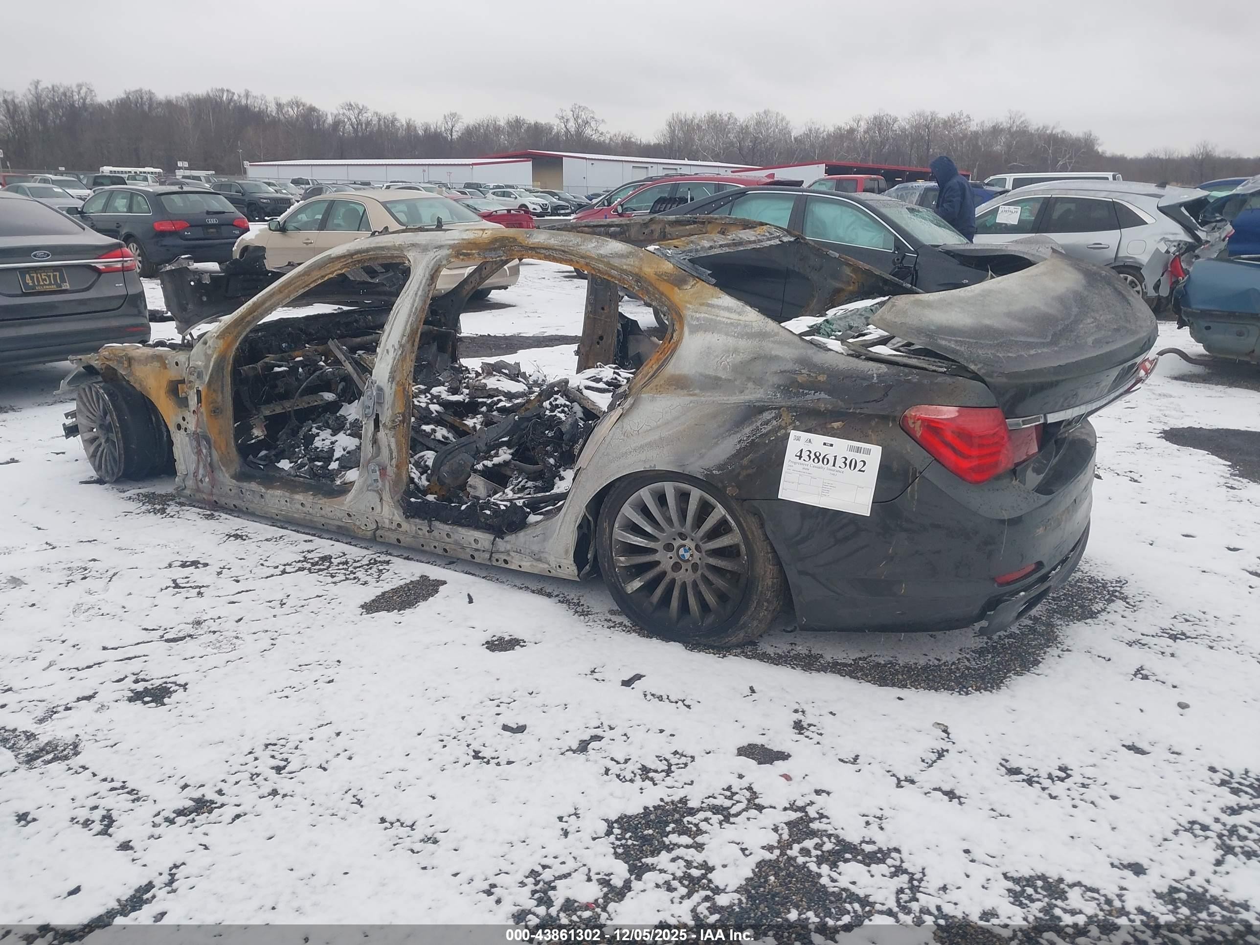 2009 Bmw 750li   Gray vin: WBAKB83539CY58807