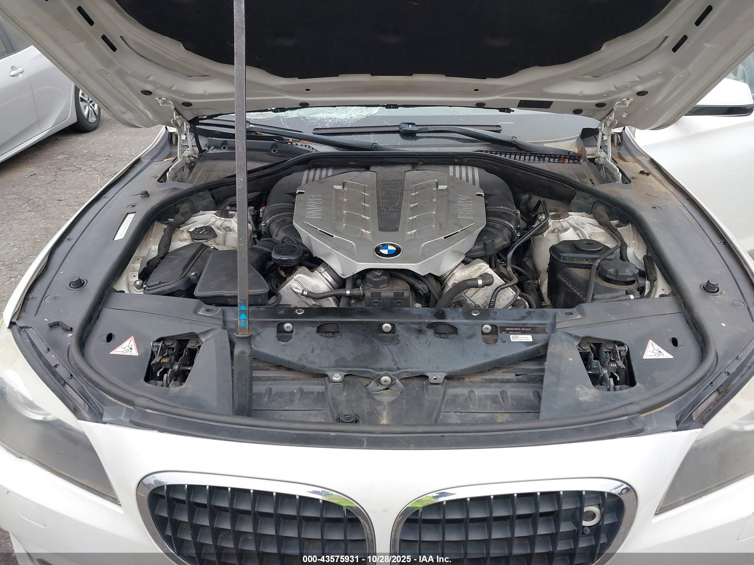 2009 Bmw 750li   White vin: WBAKB83549CY59299