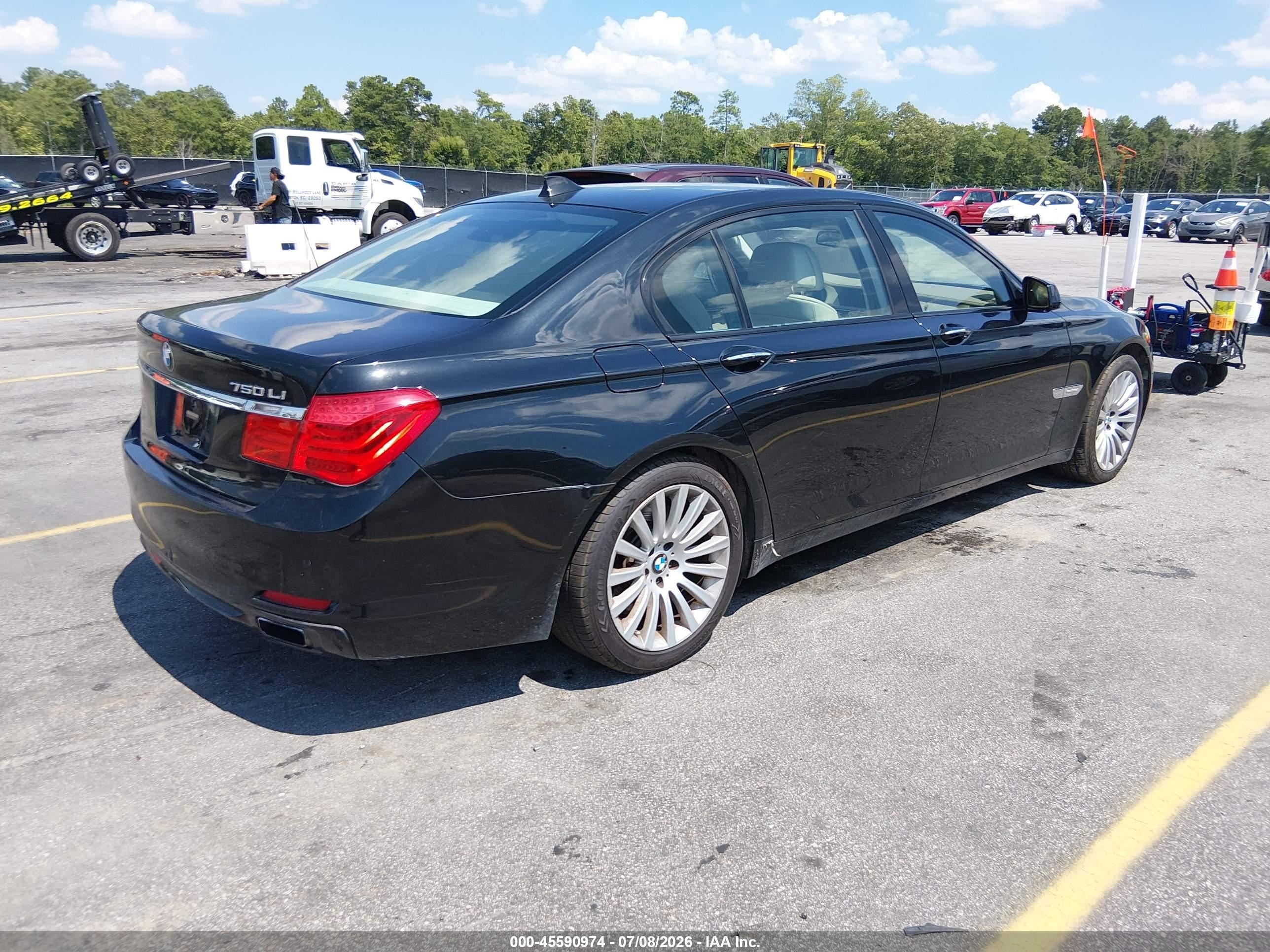 2009 Bmw 750li   Black vin: WBAKB83549CY60338
