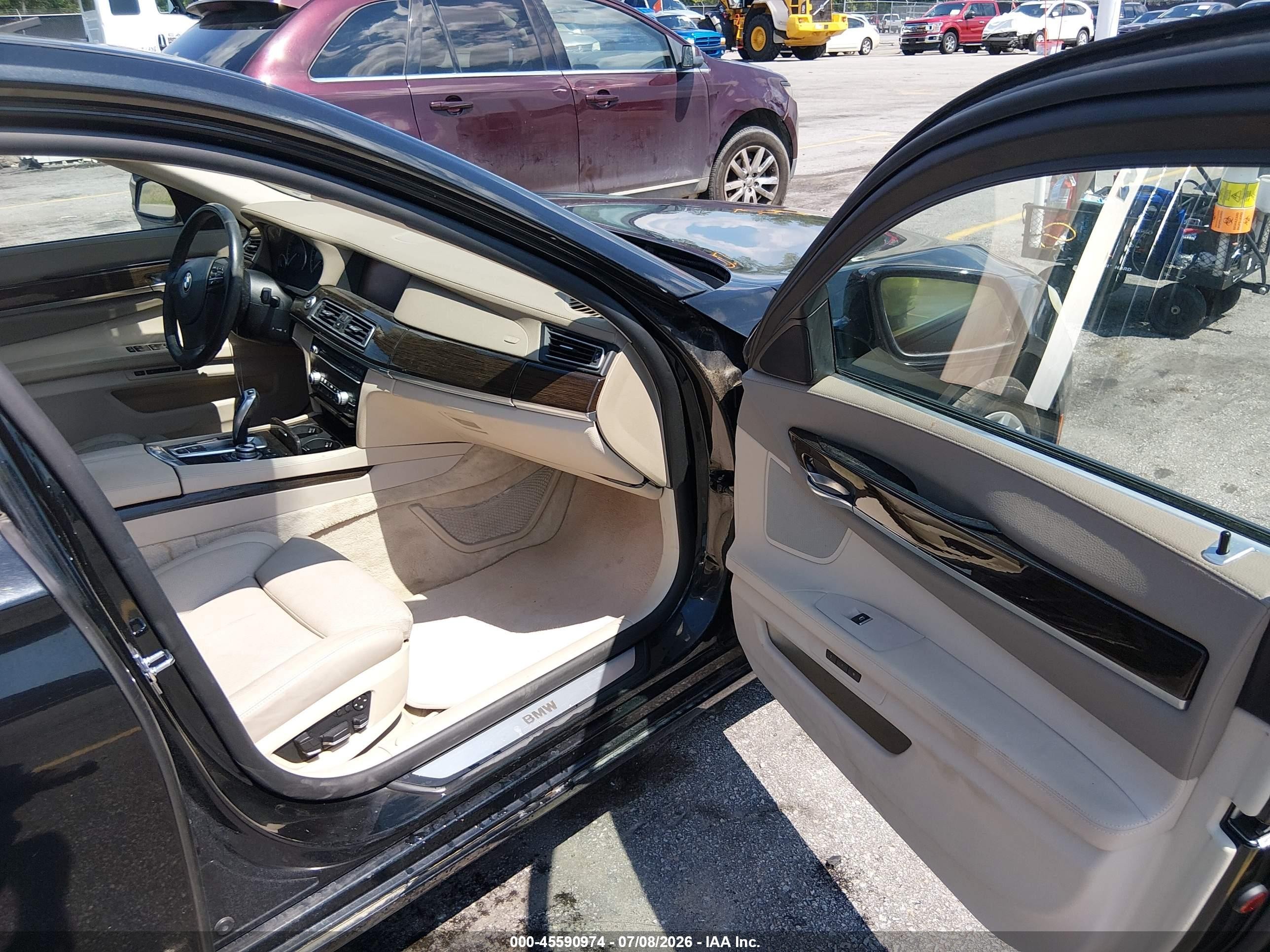 2009 Bmw 750li   Black vin: WBAKB83549CY60338