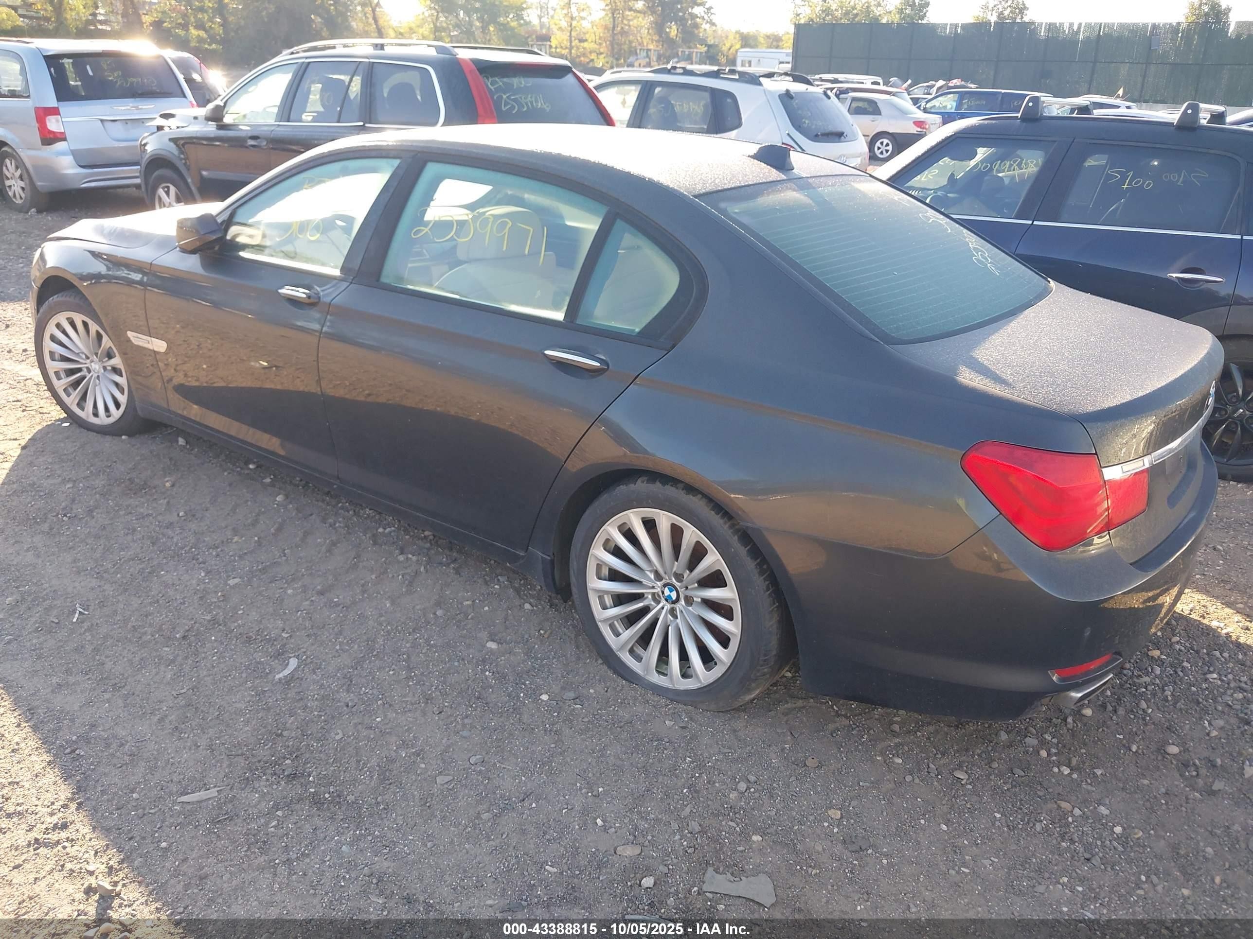 2009 Bmw 750li   Gray vin: WBAKB83559CY59943