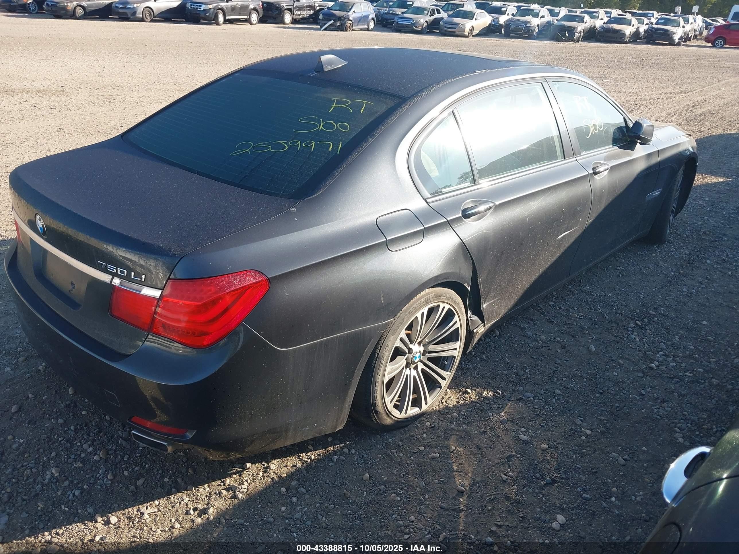 2009 Bmw 750li   Gray vin: WBAKB83559CY59943