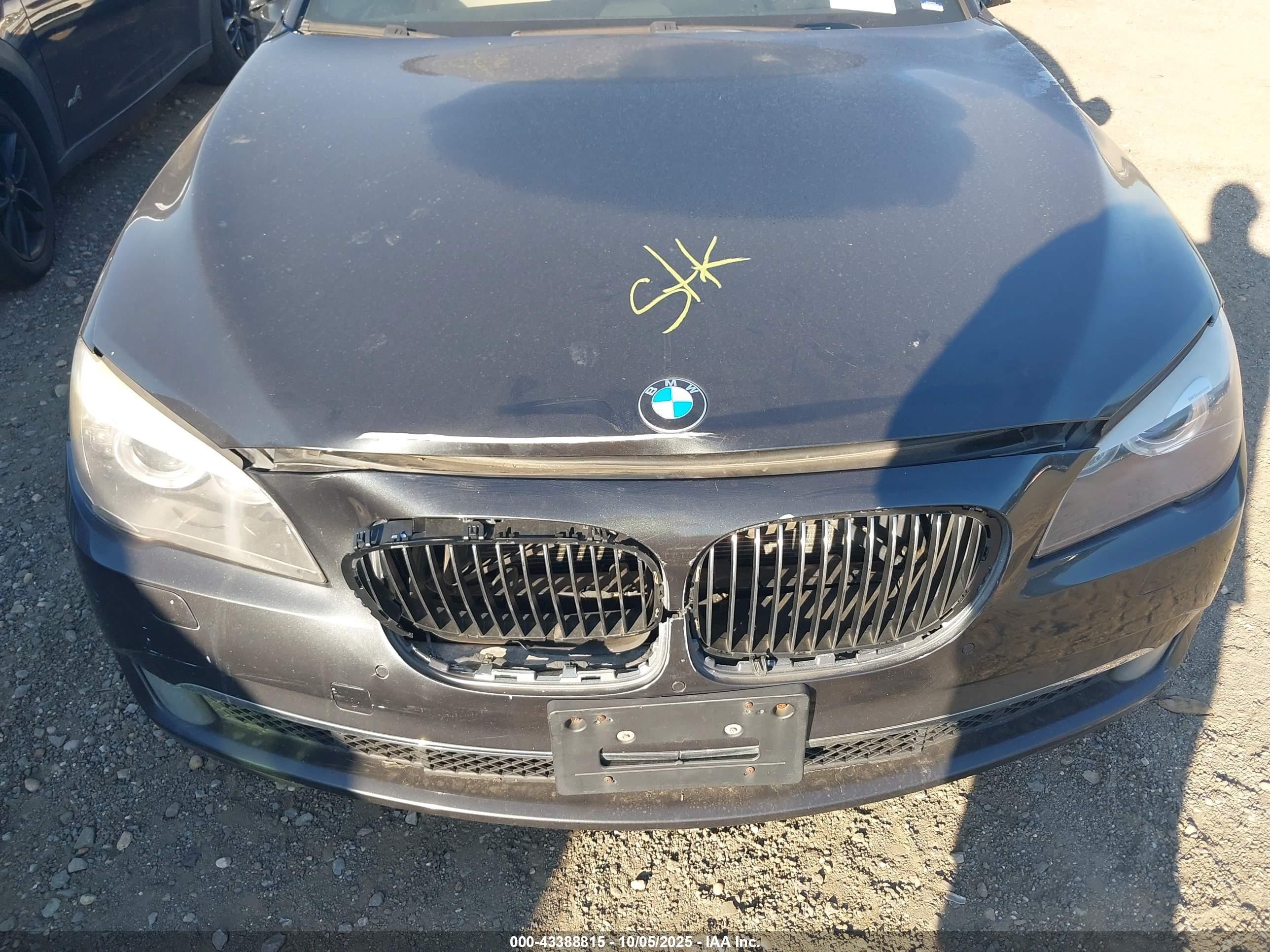 2009 Bmw 750li   Gray vin: WBAKB83559CY59943