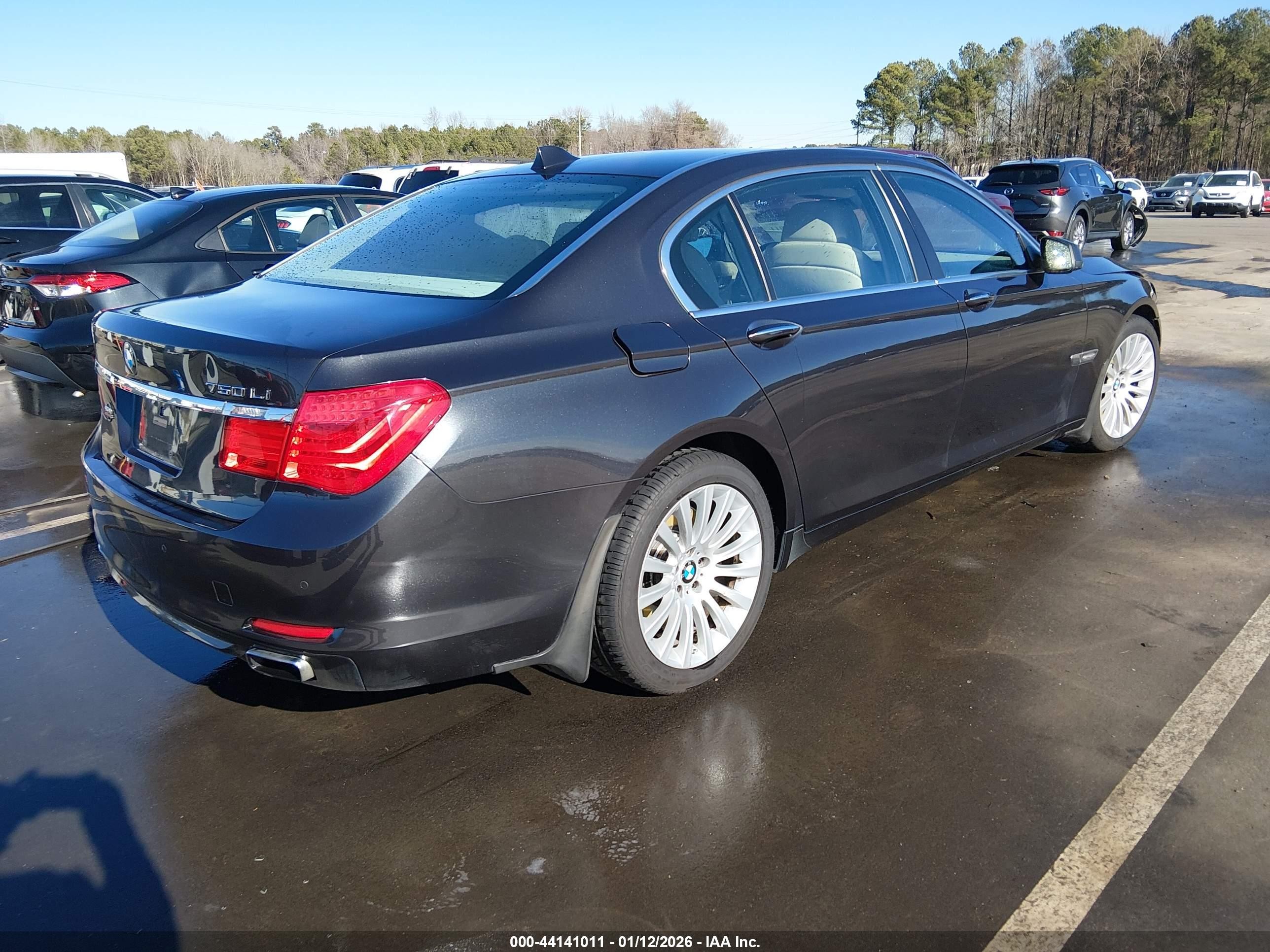 2009 Bmw 750li   Gray vin: WBAKB83559CY62132