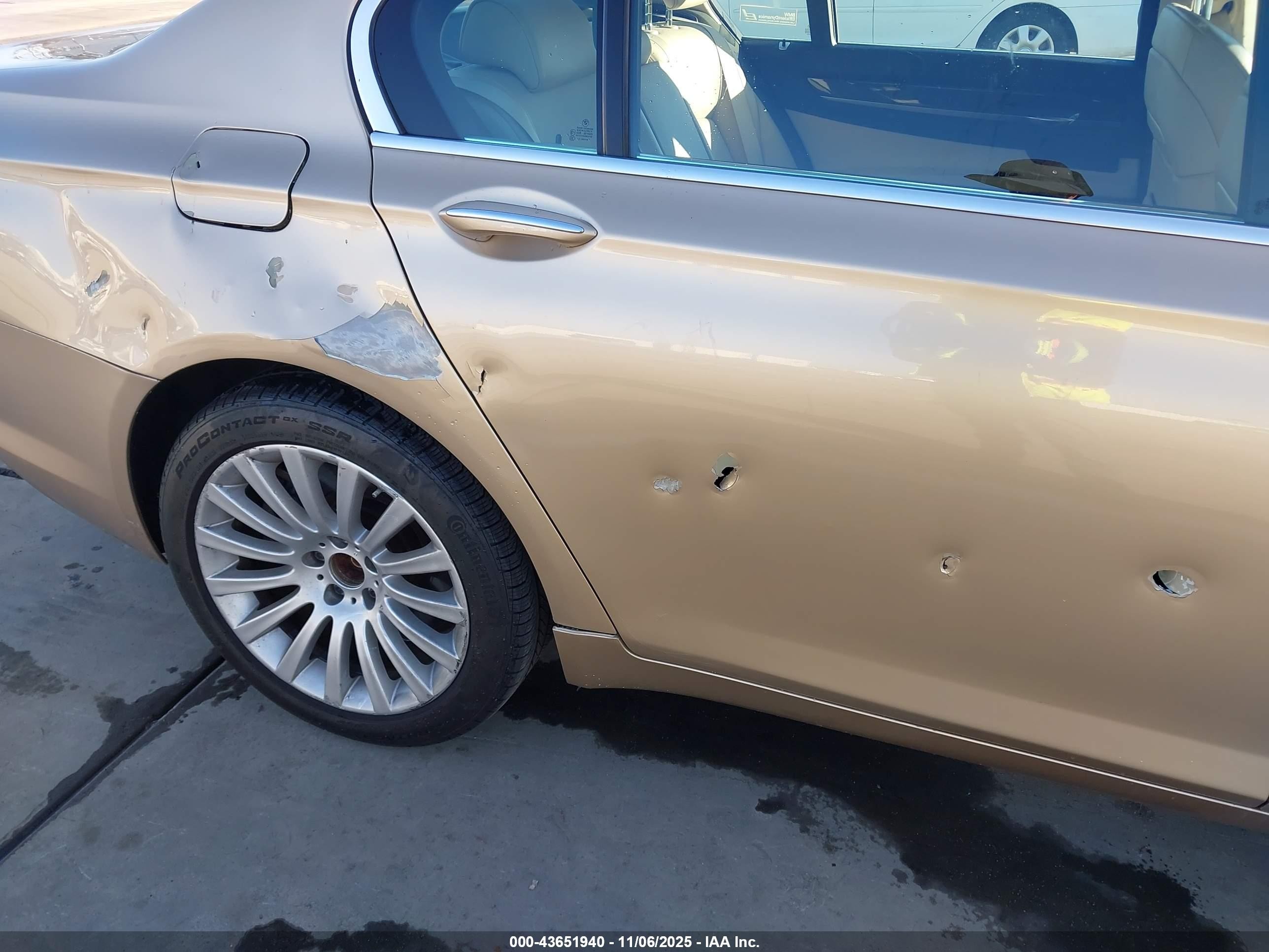 2009 Bmw 750li   Gold vin: WBAKB83569CY61491