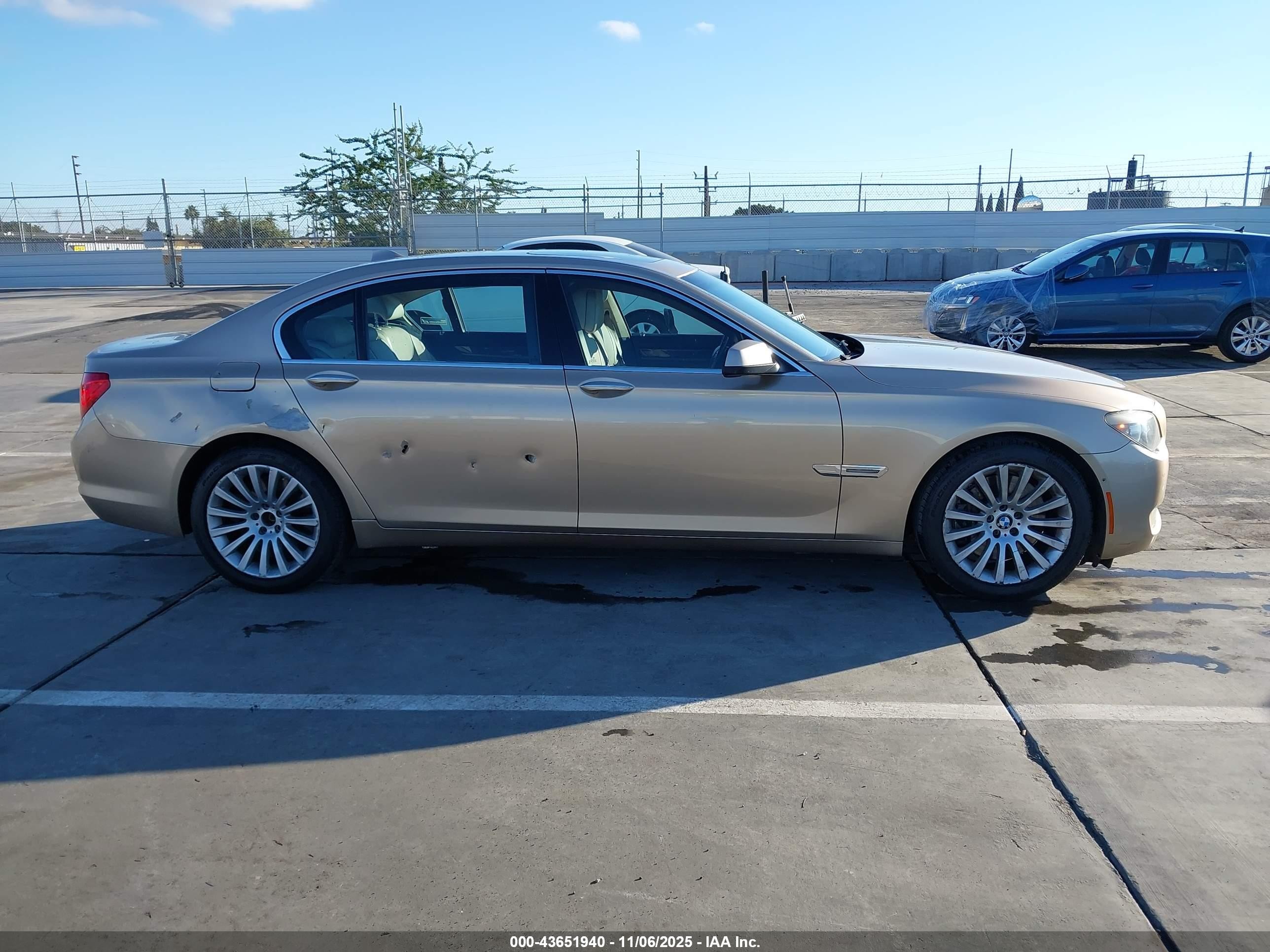 2009 Bmw 750li   Gold vin: WBAKB83569CY61491