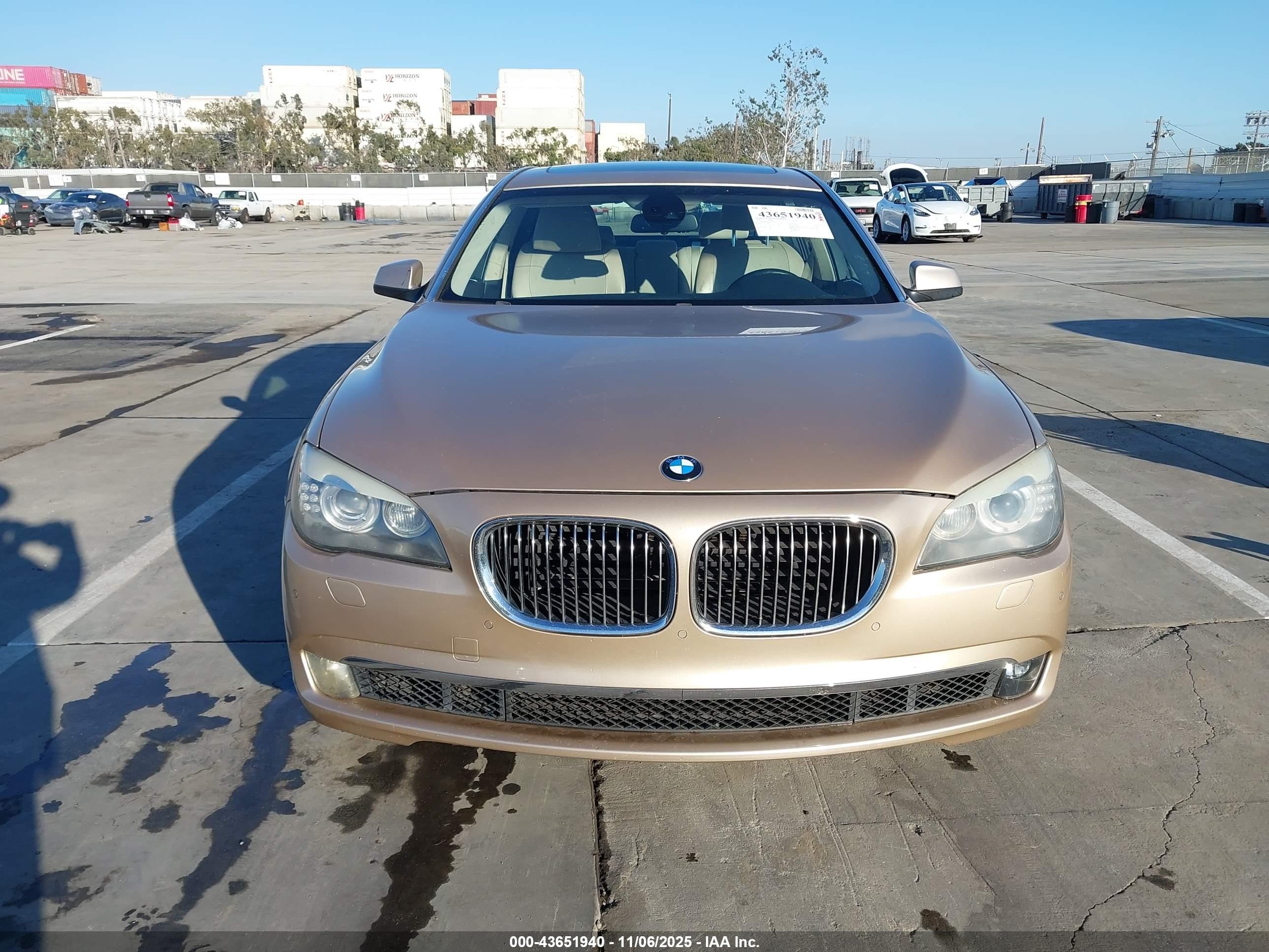2009 Bmw 750li   Gold vin: WBAKB83569CY61491