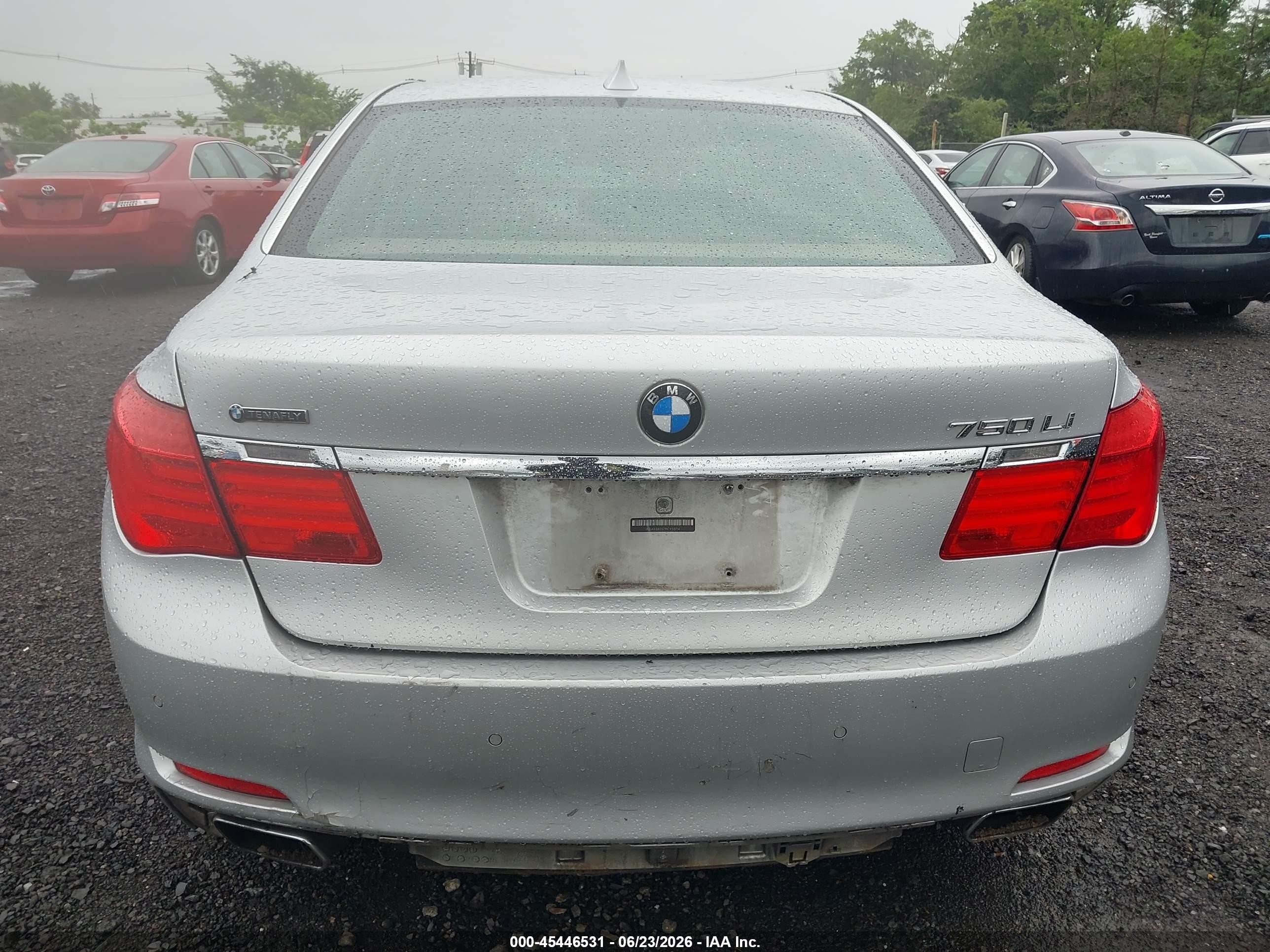 2009 Bmw 750li   Silver vin: WBAKB83579CY58714