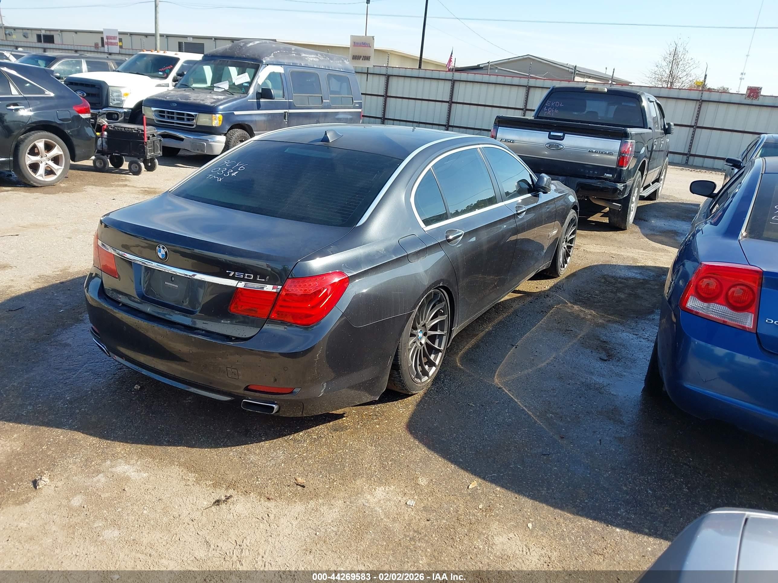 2009 Bmw 750li   Gray vin: WBAKB83579CY60334
