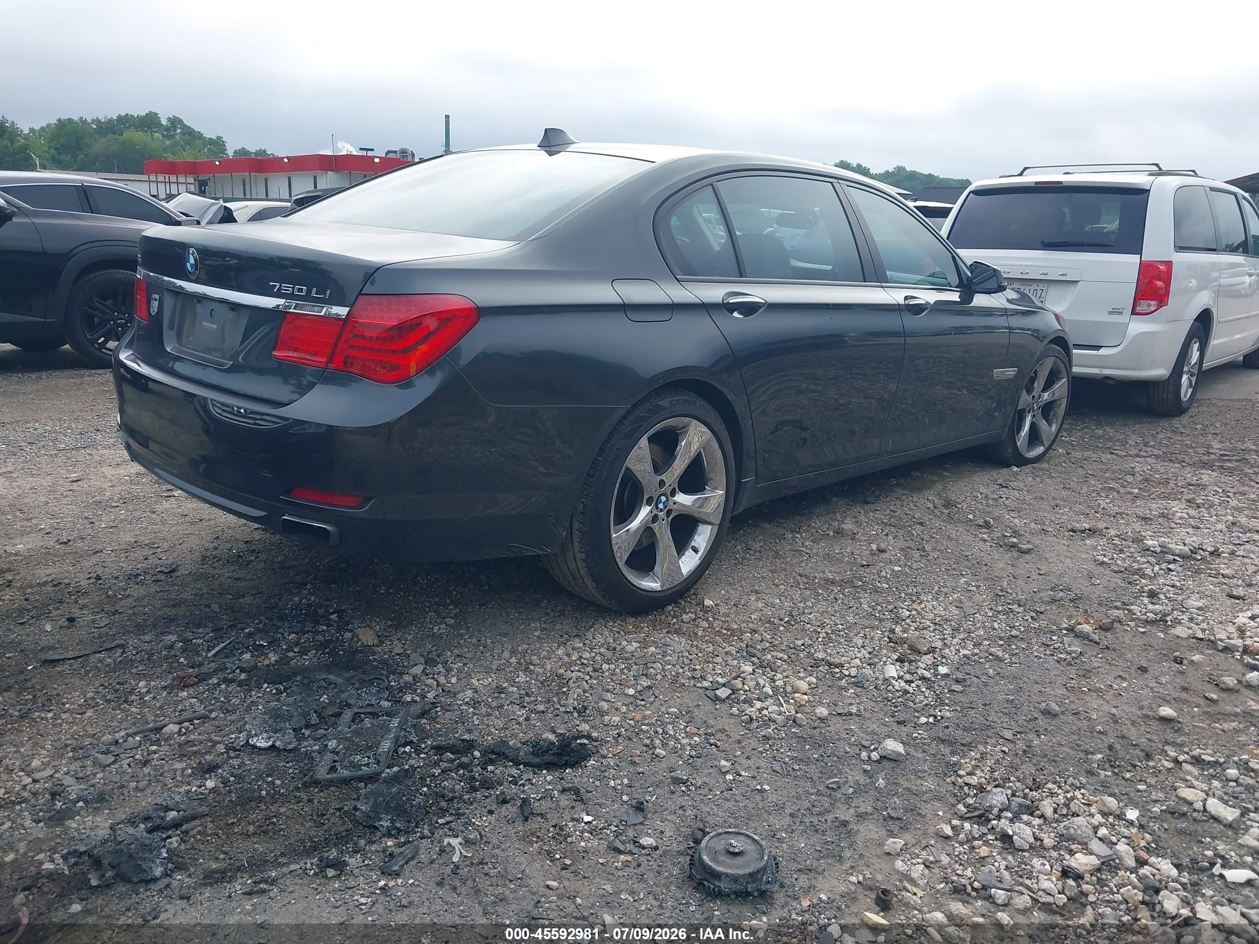 2009 Bmw 750li   Gray vin: WBAKB83579CY60706