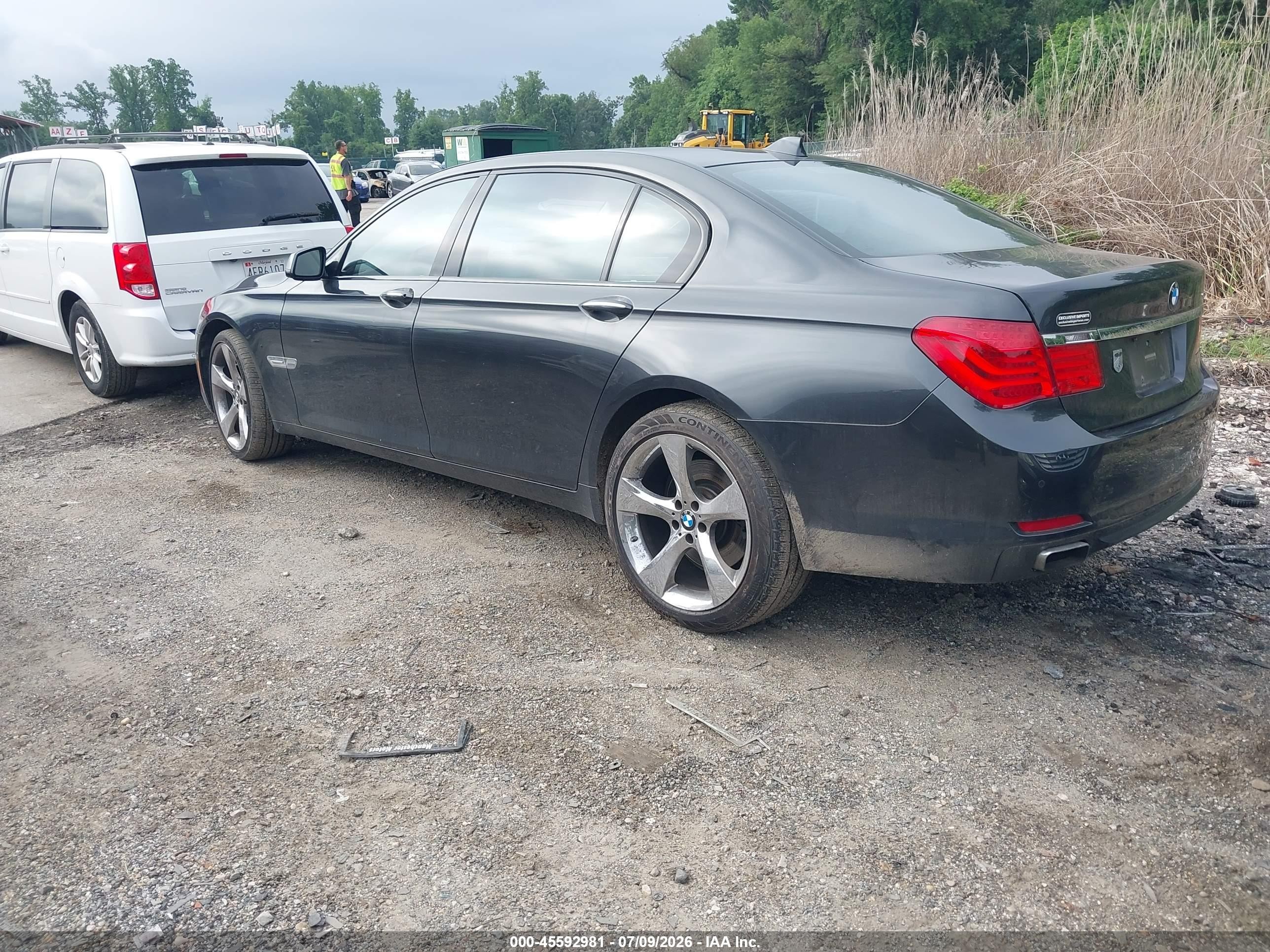 2009 Bmw 750li   Gray vin: WBAKB83579CY60706