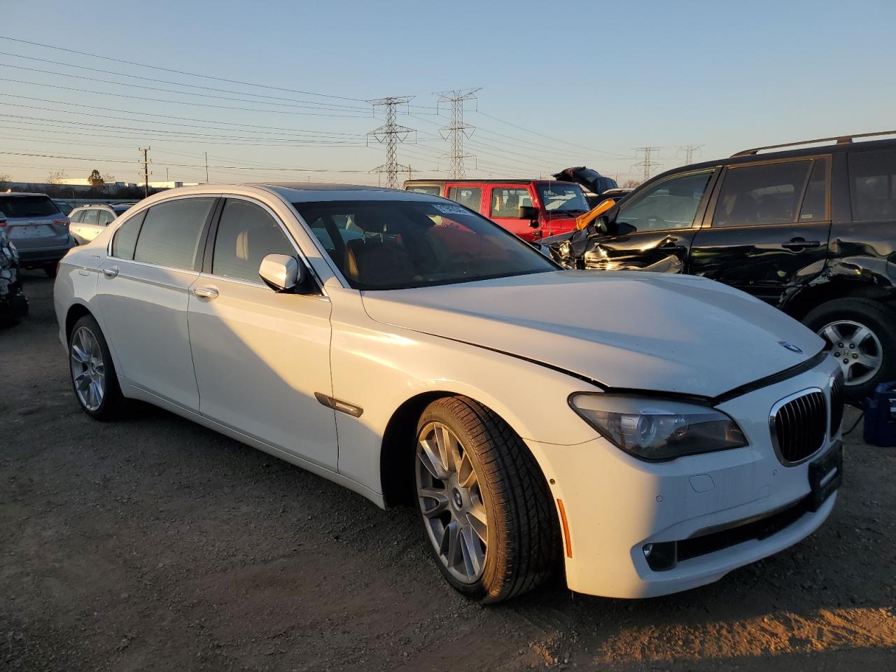 2009 Bmw 750 Li White vin: WBAKB83579CY60754