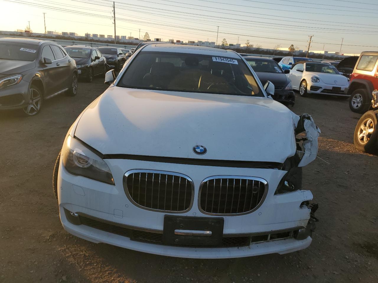 2009 Bmw 750 Li White vin: WBAKB83579CY60754