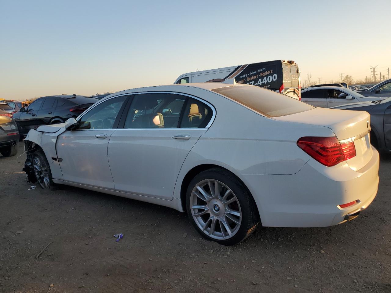 2009 Bmw 750 Li White vin: WBAKB83579CY60754
