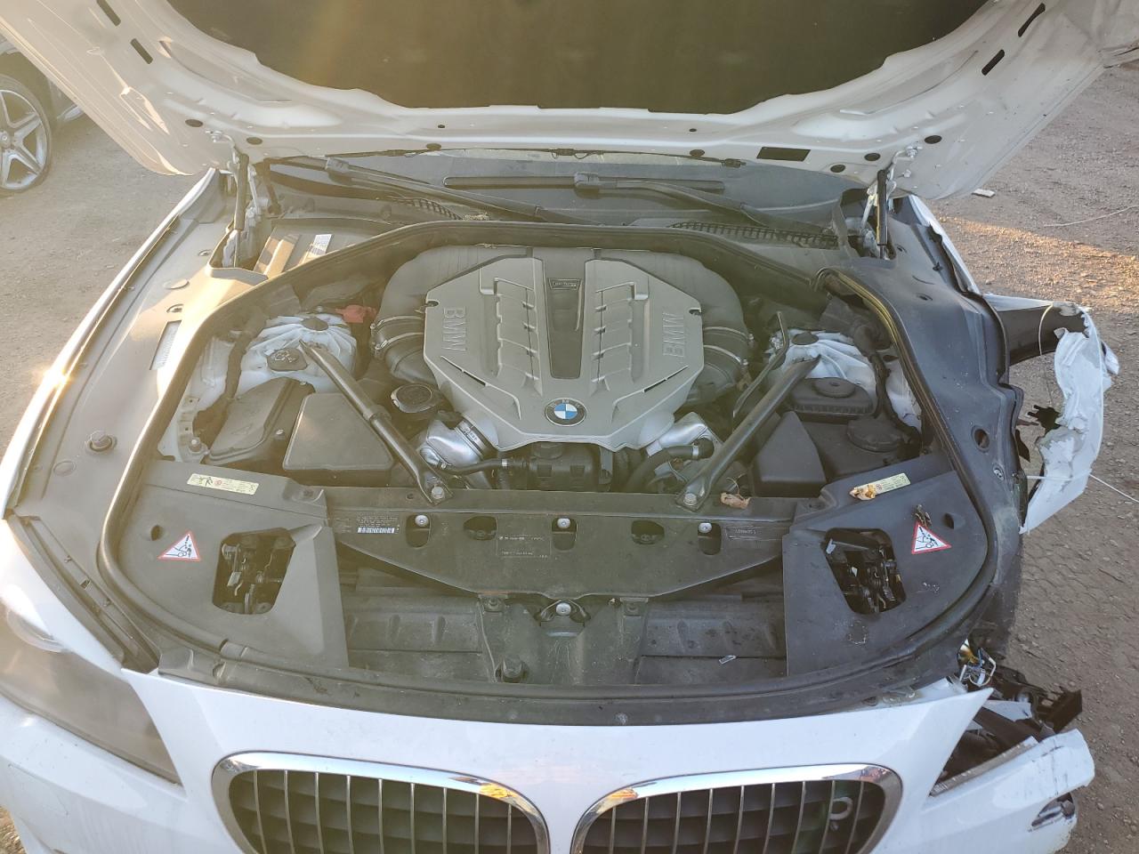 2009 Bmw 750 Li White vin: WBAKB83579CY60754