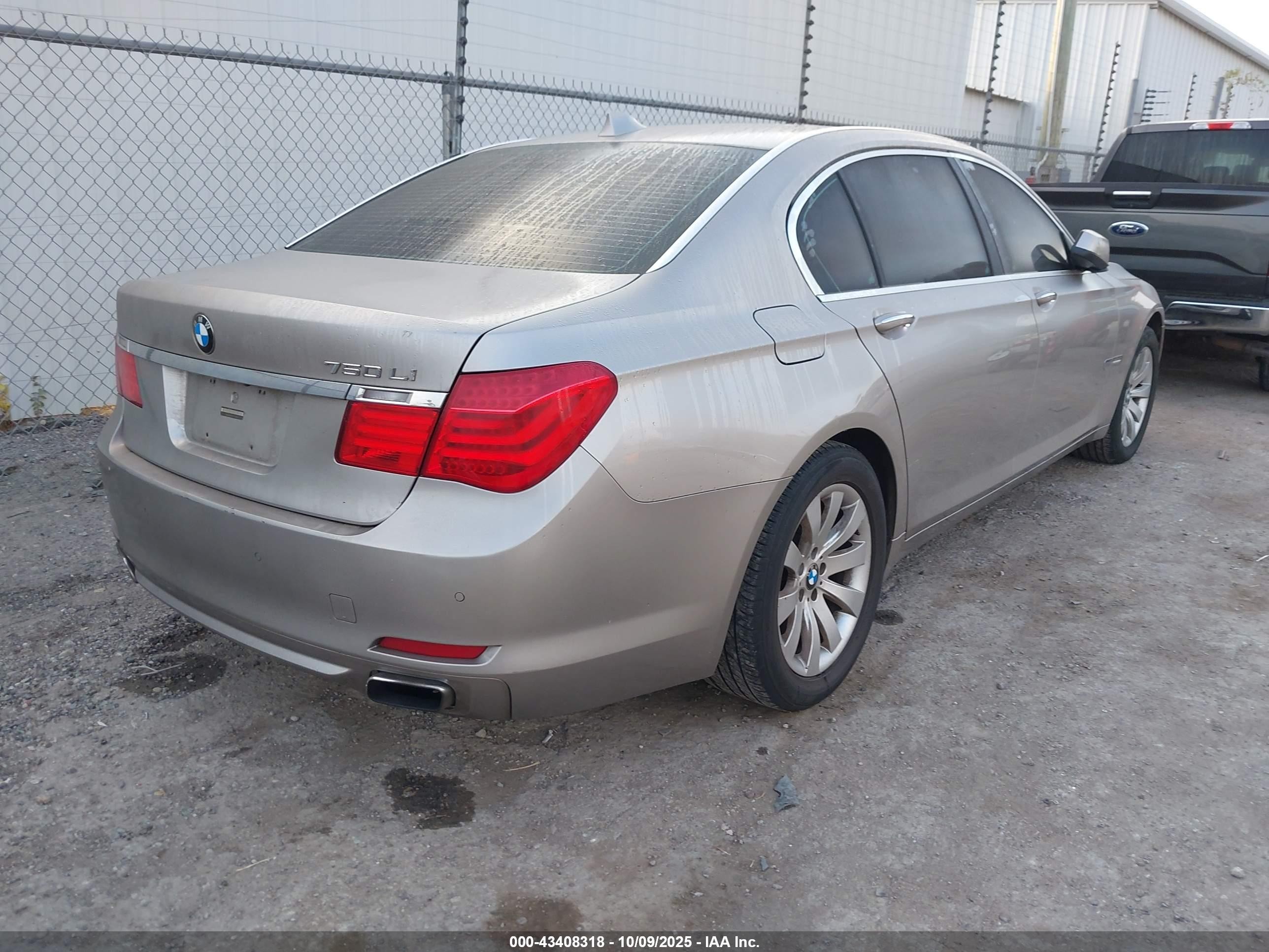 2009 Bmw 750li   Gray vin: WBAKB83589CY59354