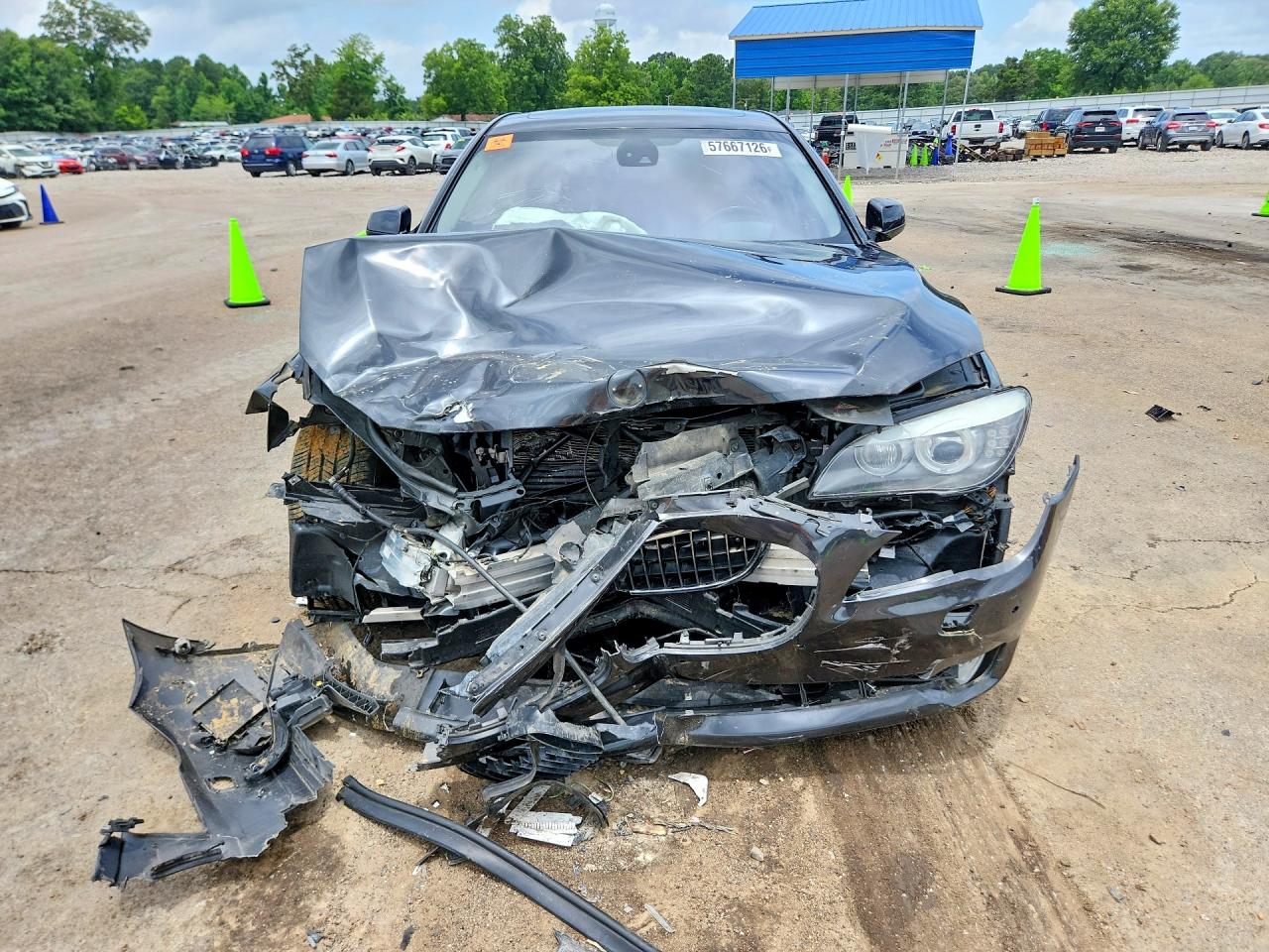 2009 Bmw 750 Li Charcoal vin: WBAKB835X9CY60814