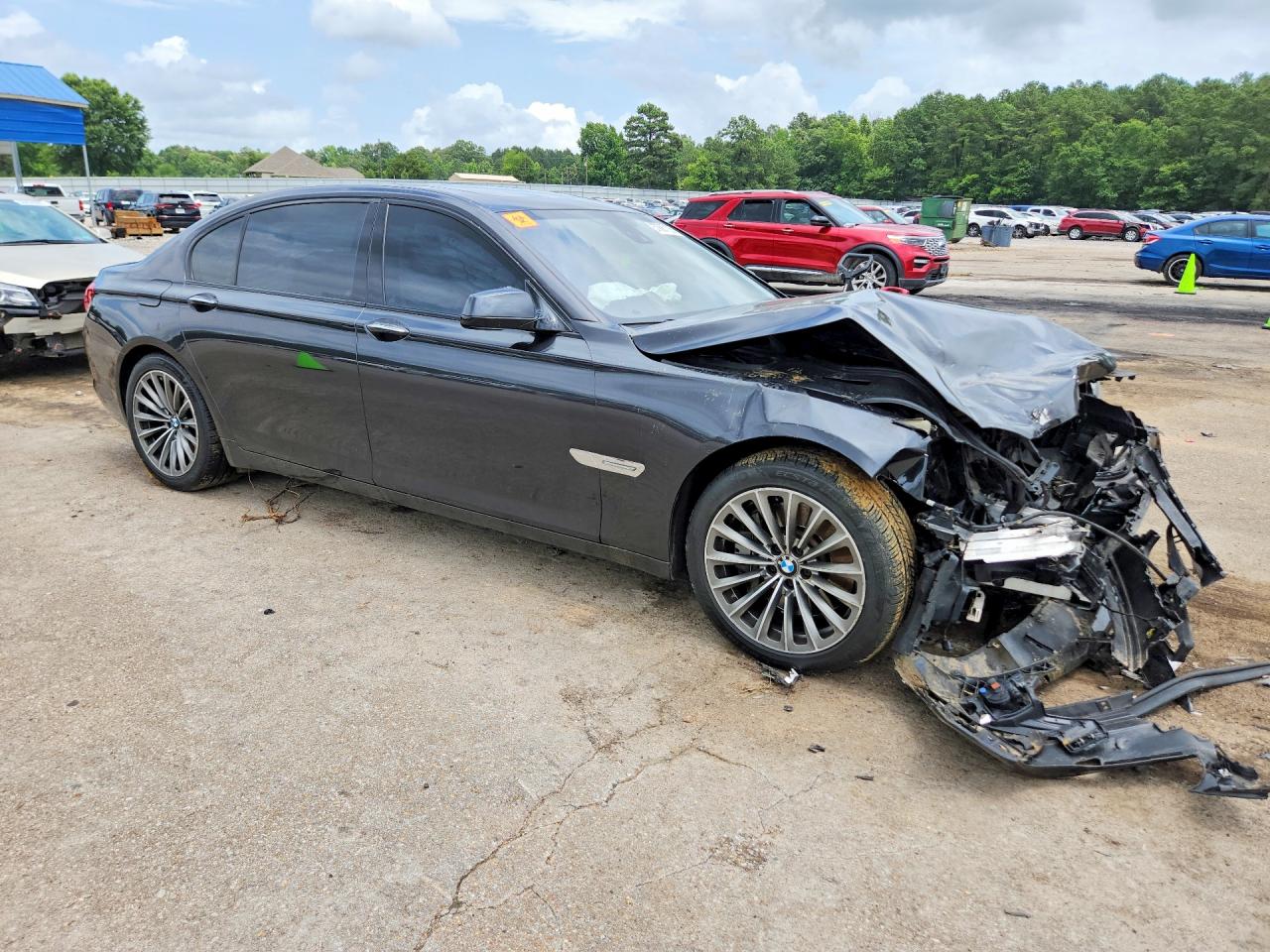 2009 Bmw 750 Li Charcoal vin: WBAKB835X9CY60814