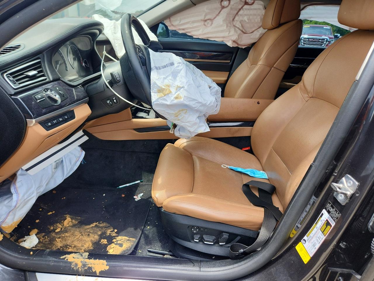2009 Bmw 750 Li Charcoal vin: WBAKB835X9CY60814