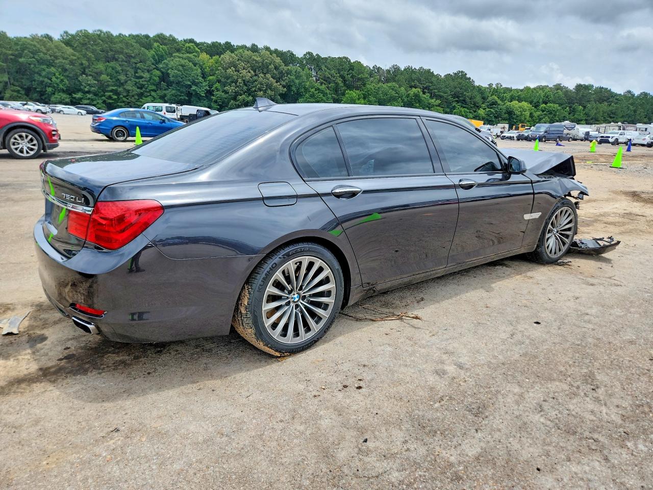 2009 Bmw 750 Li Charcoal vin: WBAKB835X9CY60814
