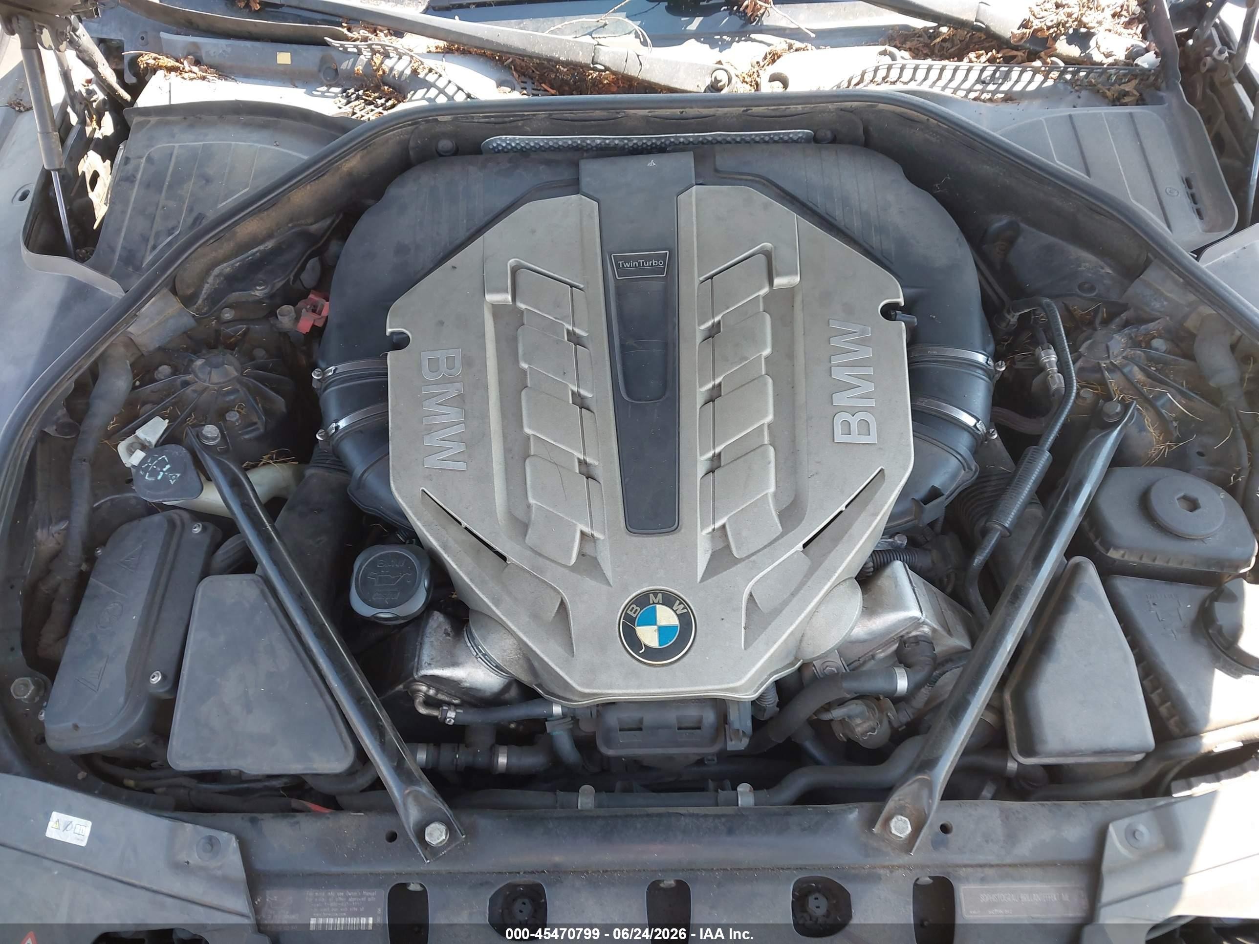 2010 Bmw 750 Li Black vin: WBAKB8C50ACY64343