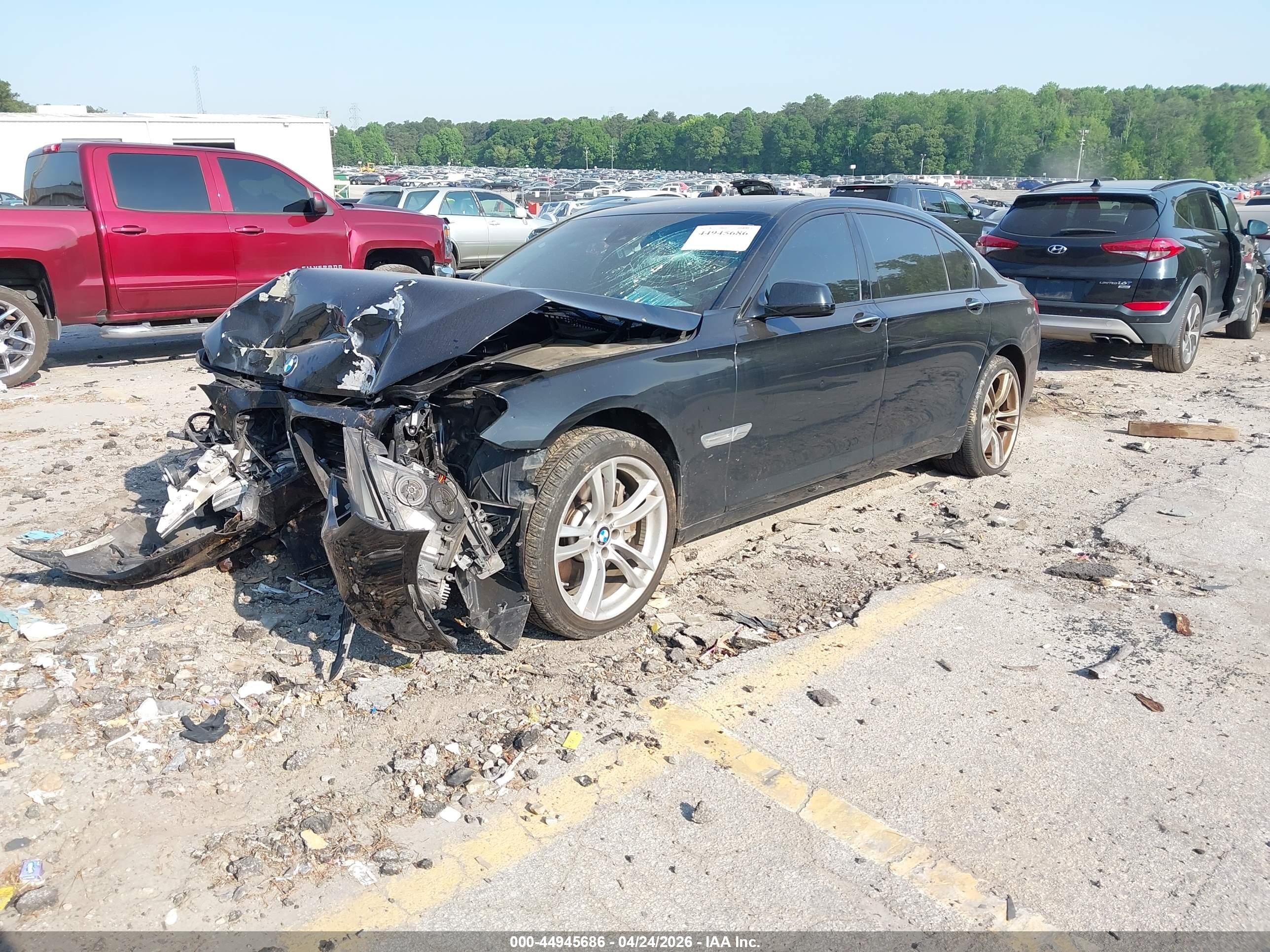2011 Bmw 750li   Черный vin: WBAKB8C50BCY66031