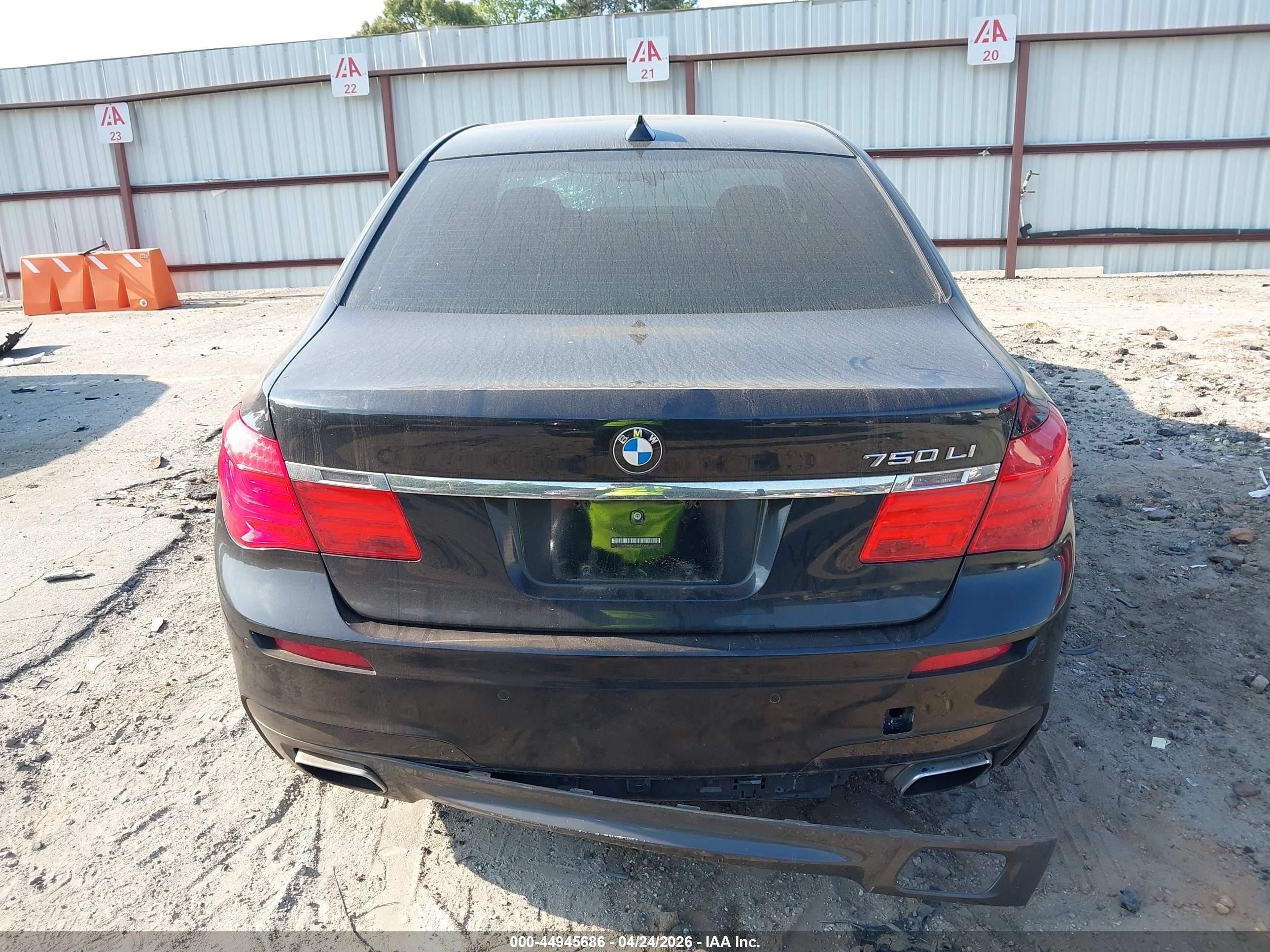2011 Bmw 750li   Черный vin: WBAKB8C50BCY66031