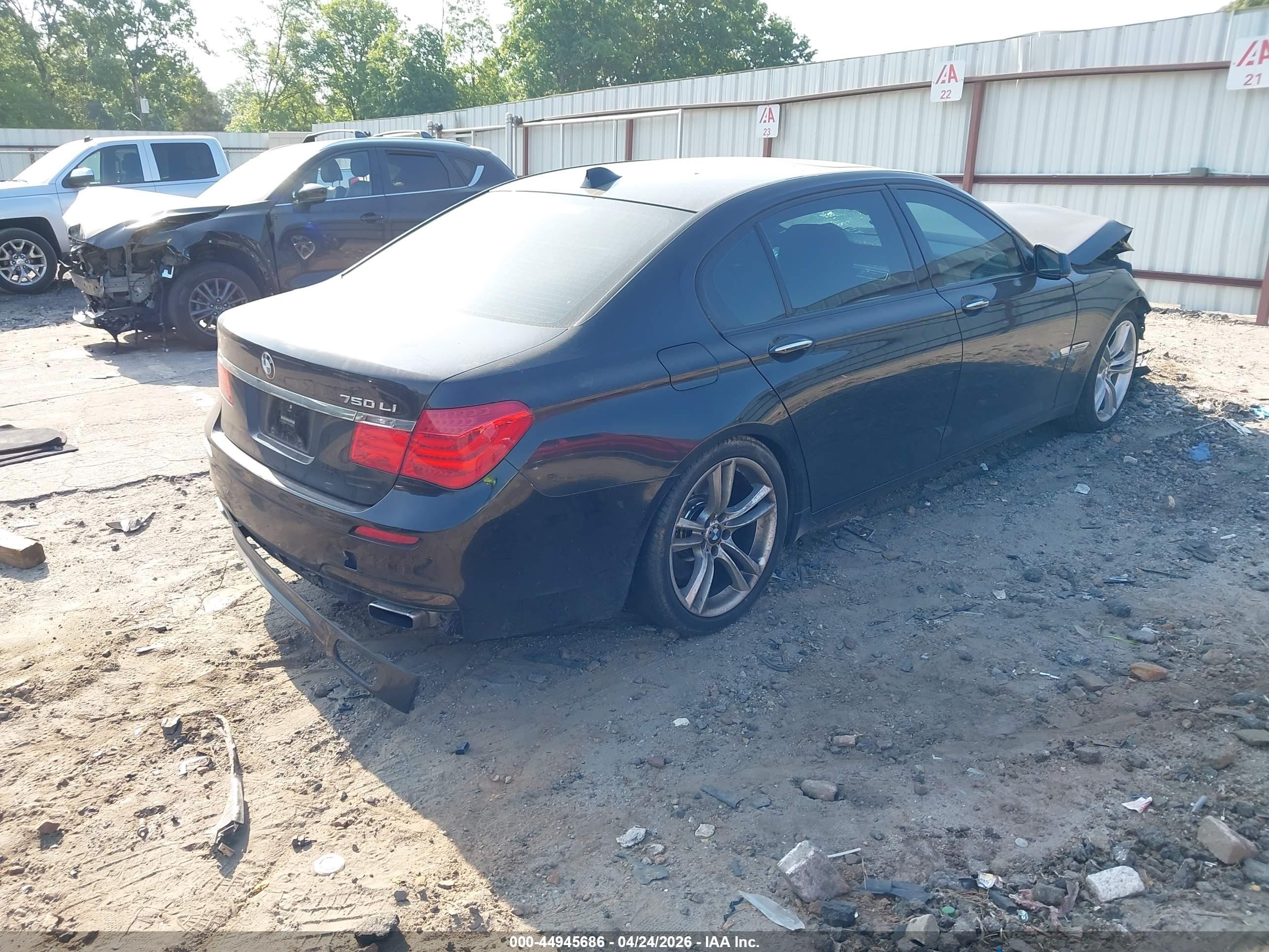 2011 Bmw 750li   Черный vin: WBAKB8C50BCY66031