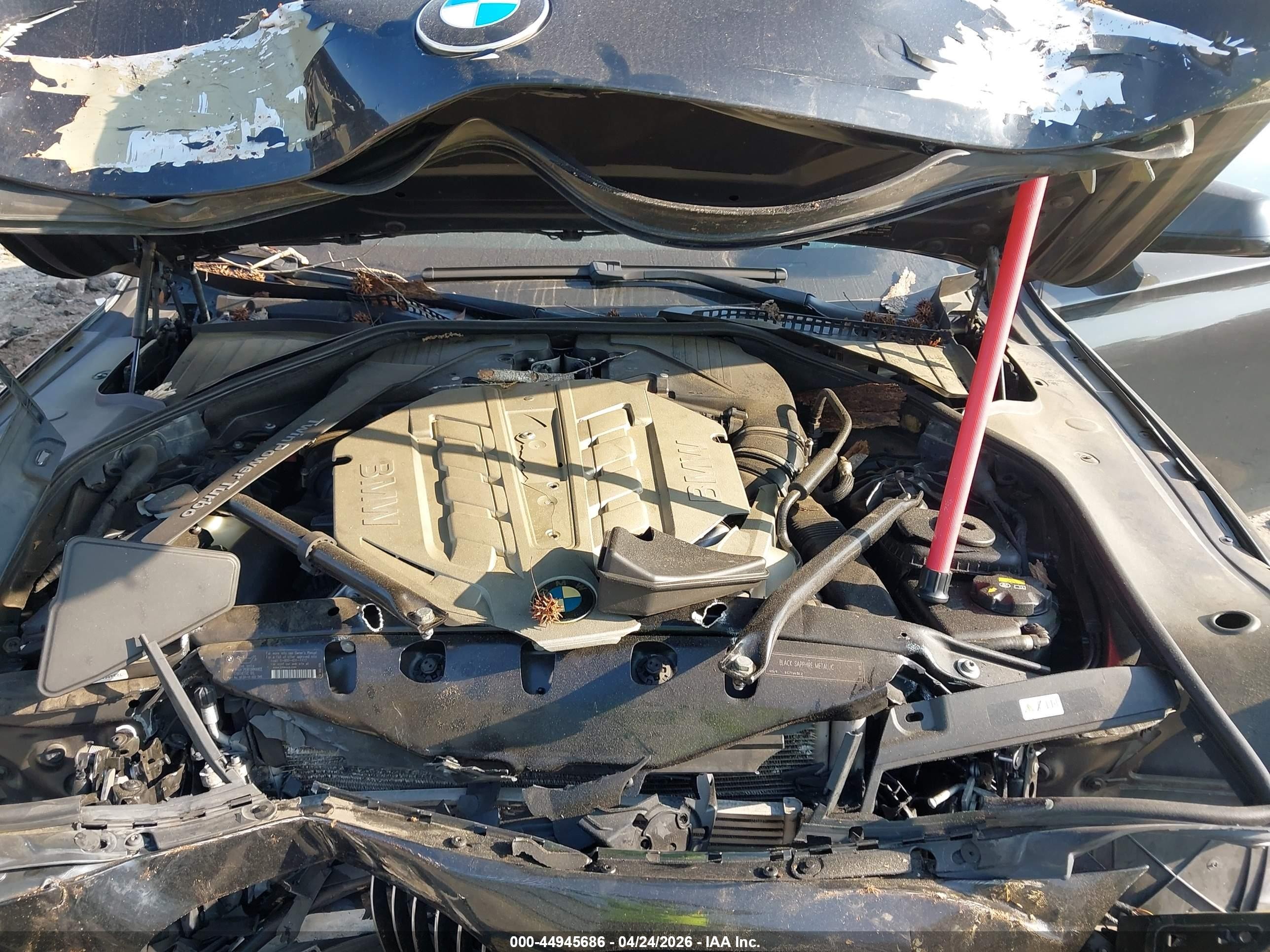 2011 Bmw 750li   Черный vin: WBAKB8C50BCY66031